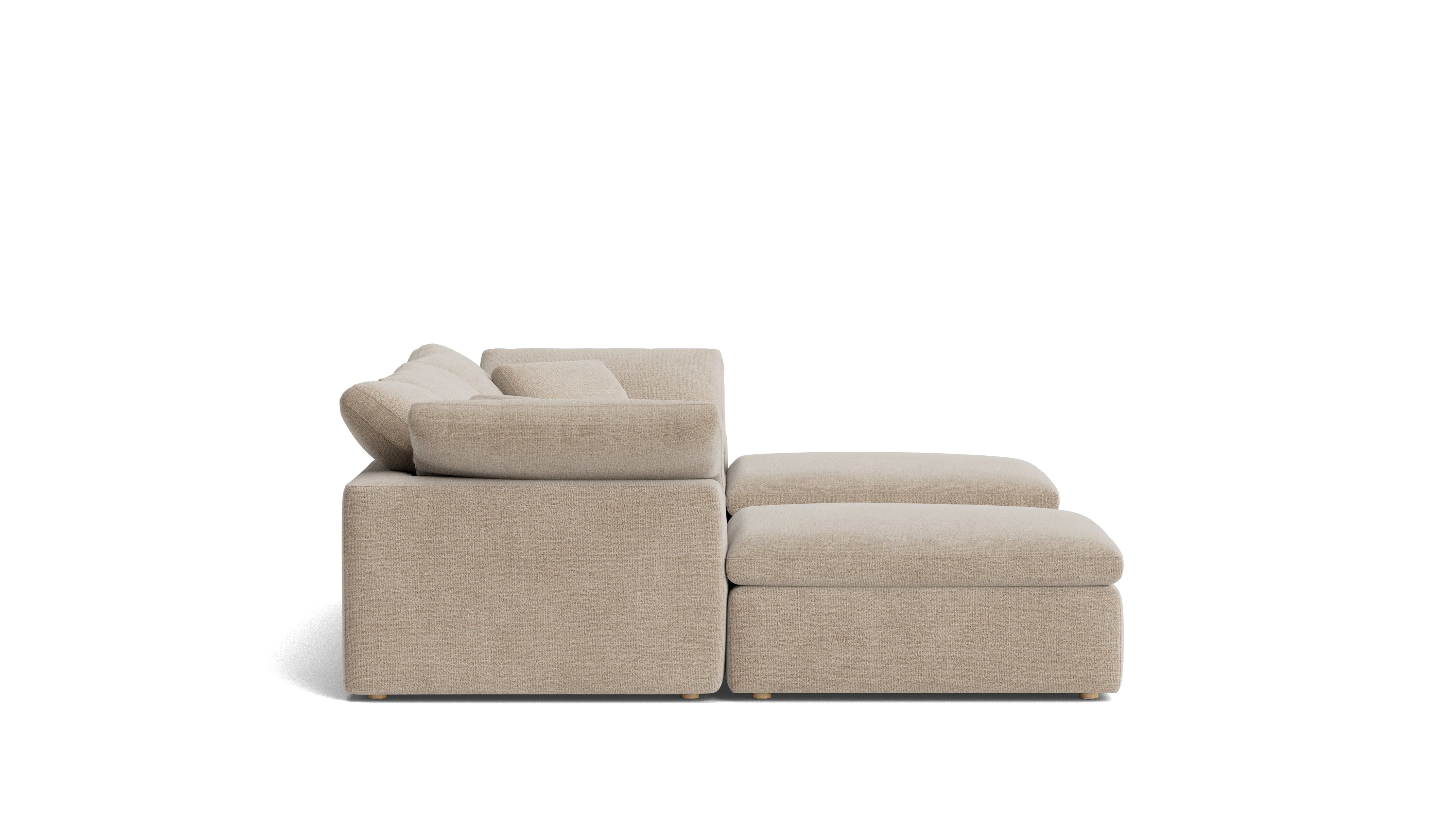 Movie Night™ 5-Piece Modular U-Shaped Sectional, Standard, Champagne - Image 4