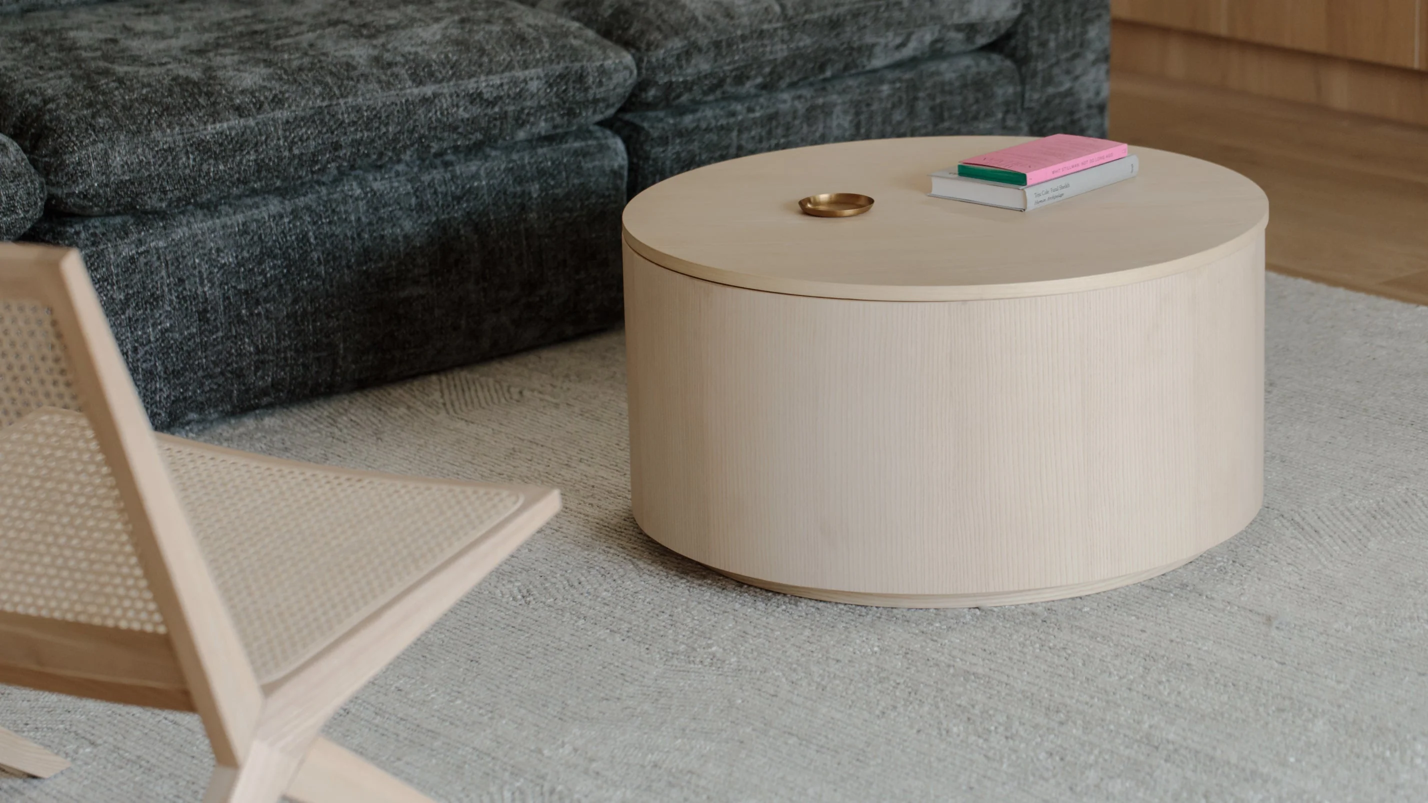 Orbit Storage Coffee Table, White Ash - Image 3