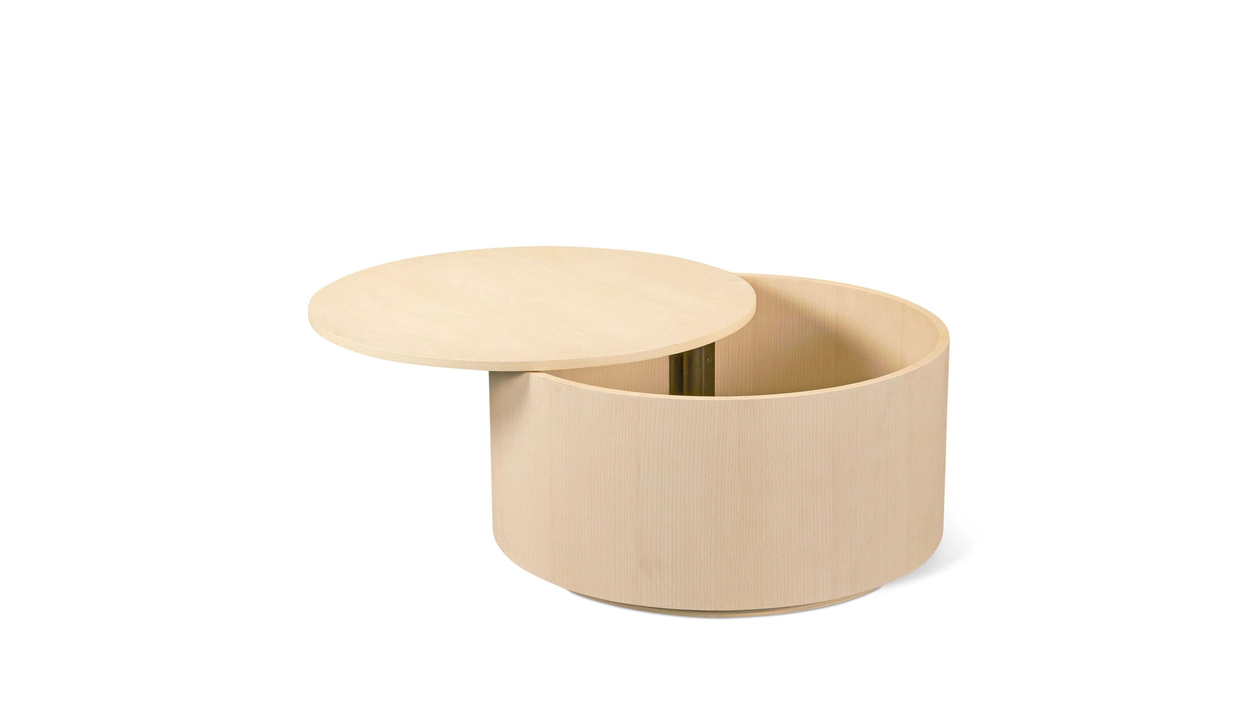 Orbit Storage Coffee Table, White Ash - Image 4