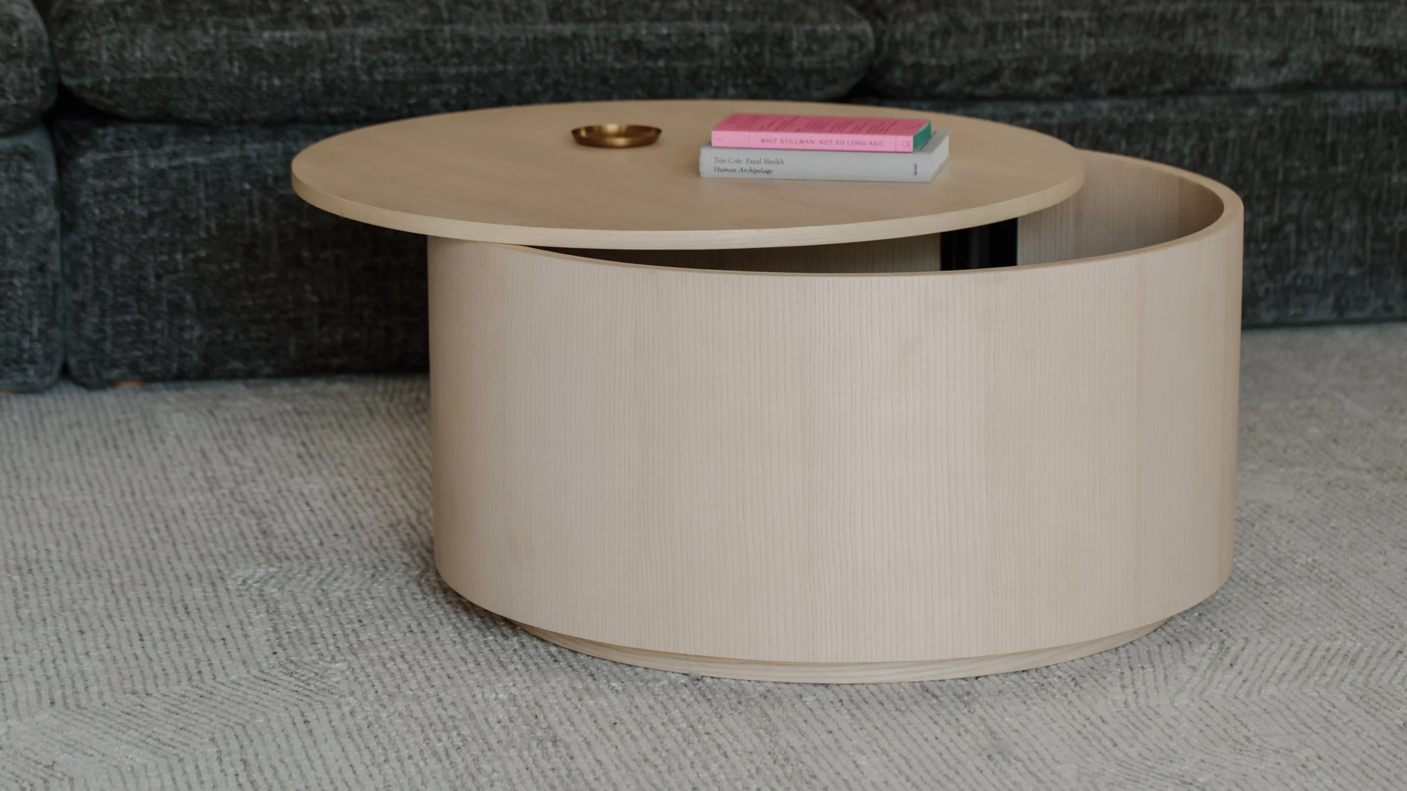 Orbit Storage Coffee Table, White Ash - Image 7