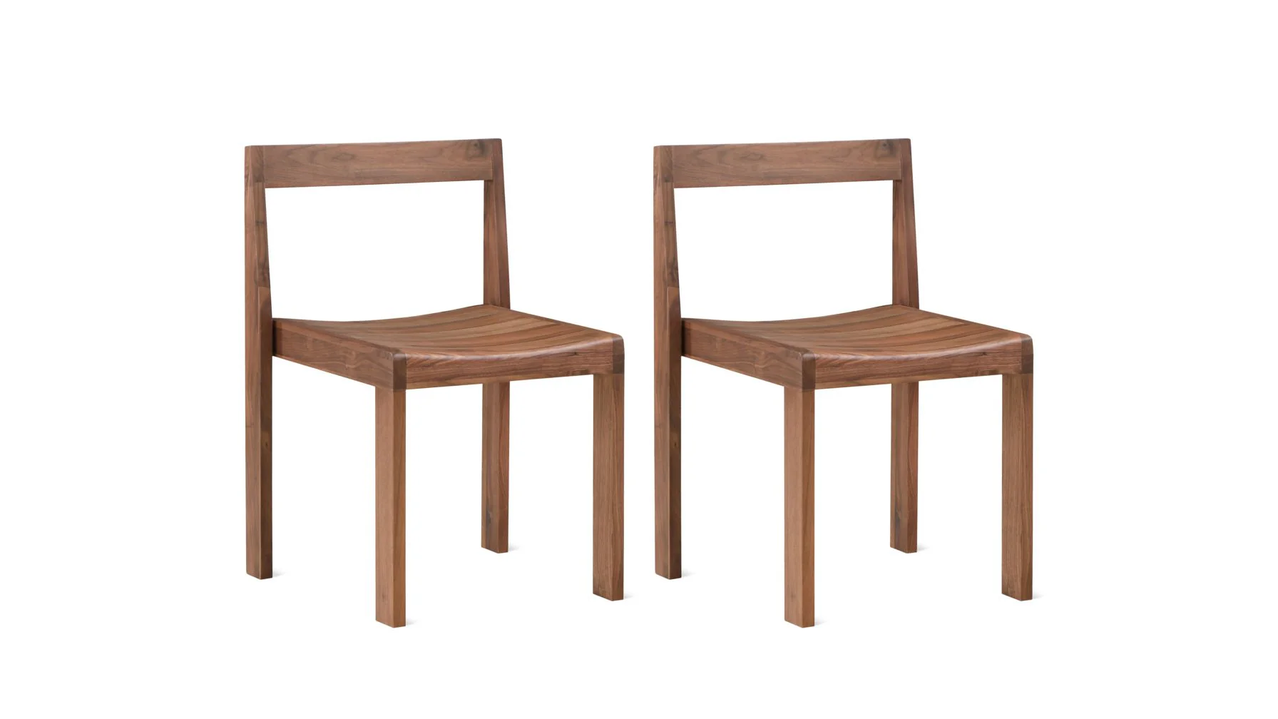 Plane Dining Chair (Set of Two), American Walnut - Image 6