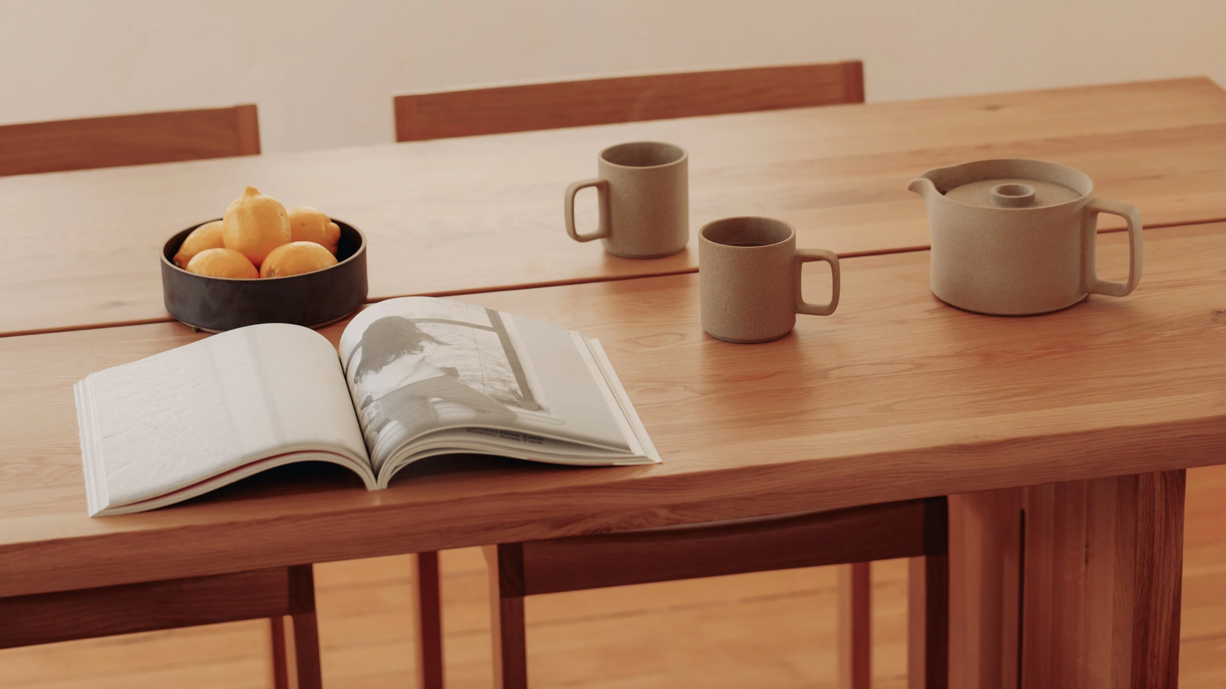 Plane Dining Table, Seats 8-10 People, Oak - Image 4