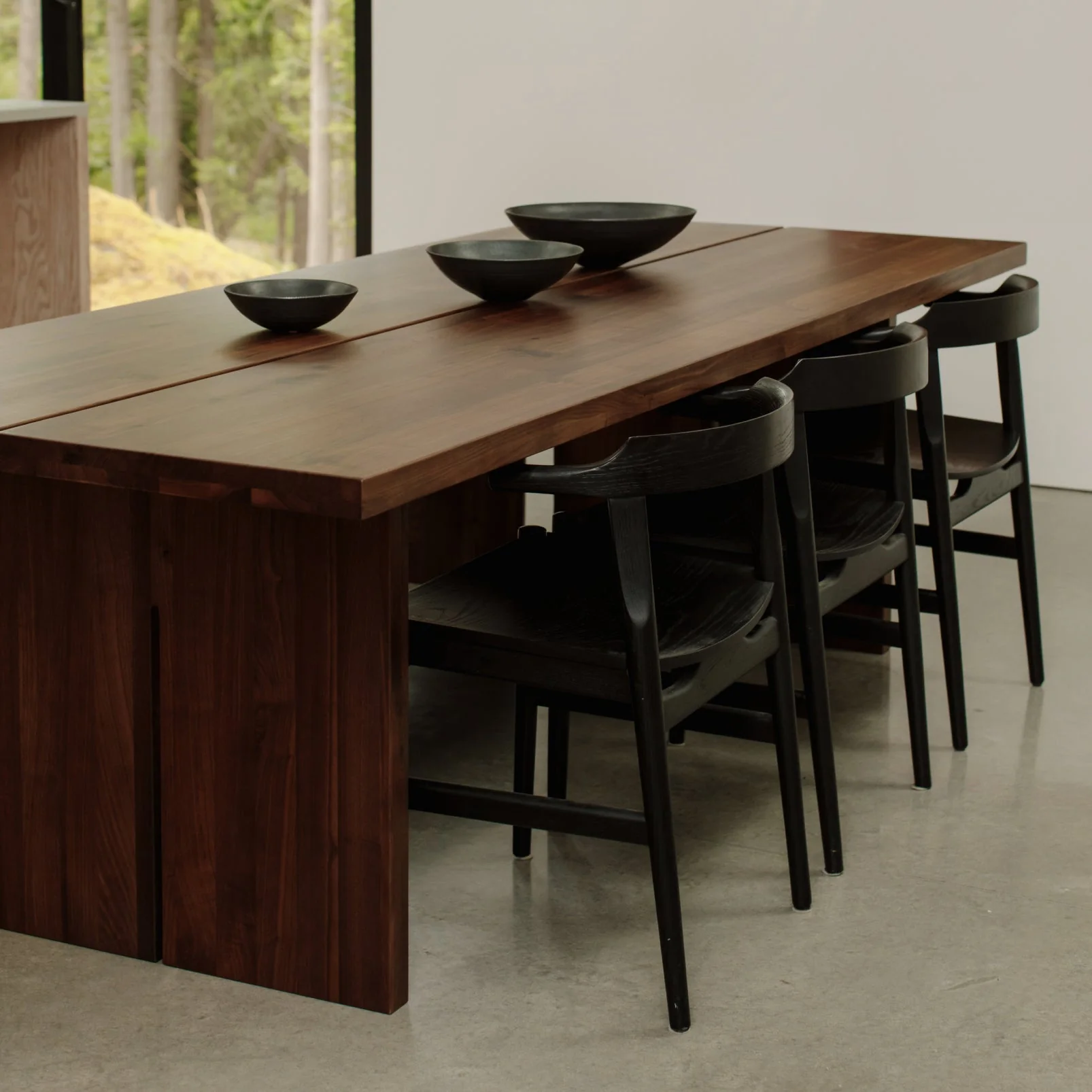 Plane Dining Table, Seats 8-10 People, American Walnut