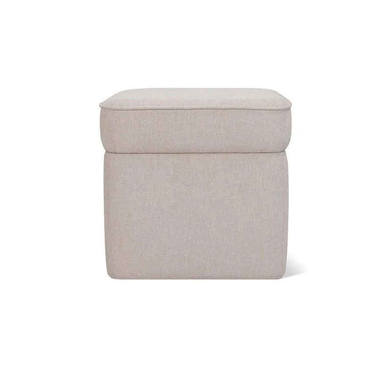 Pod Storage Ottoman, Small, Latte