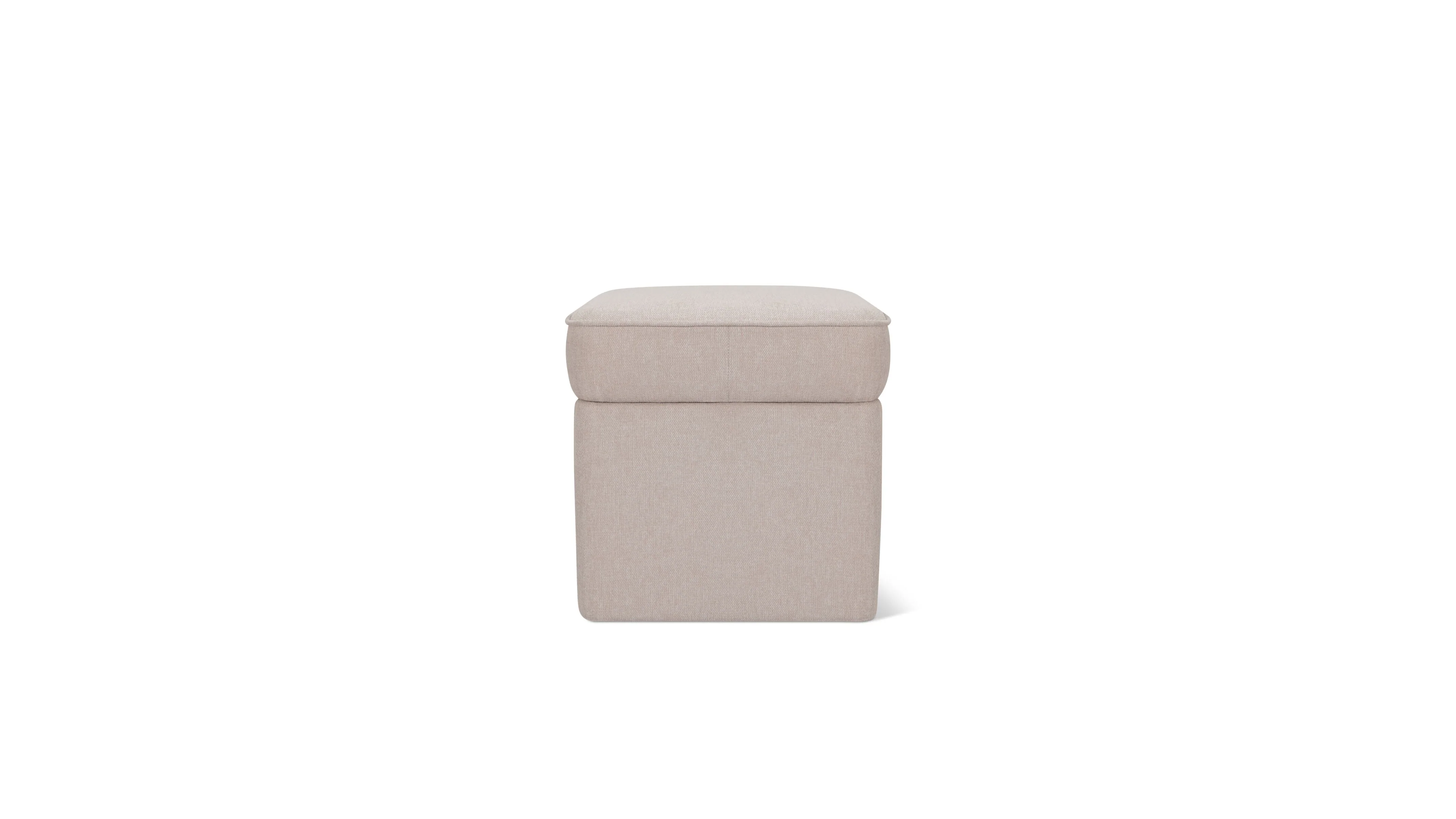 Pod Storage Ottoman, Small, Latte - Image 5