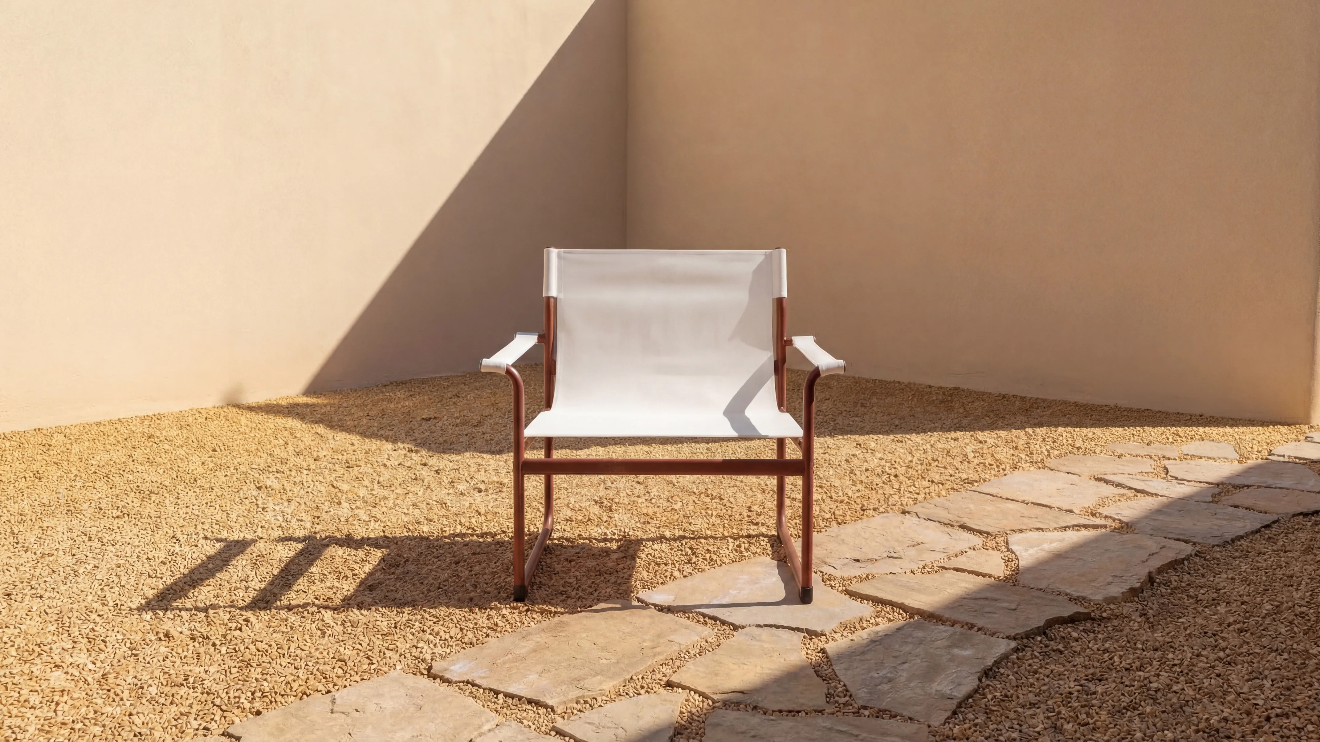 Poolside Outdoor Lounge Chair, Terracotta - Image 3