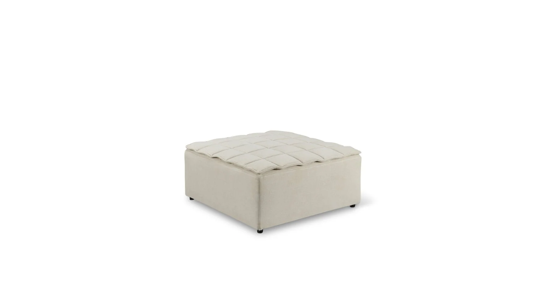 Quilt Ottoman Fawn - Image 3