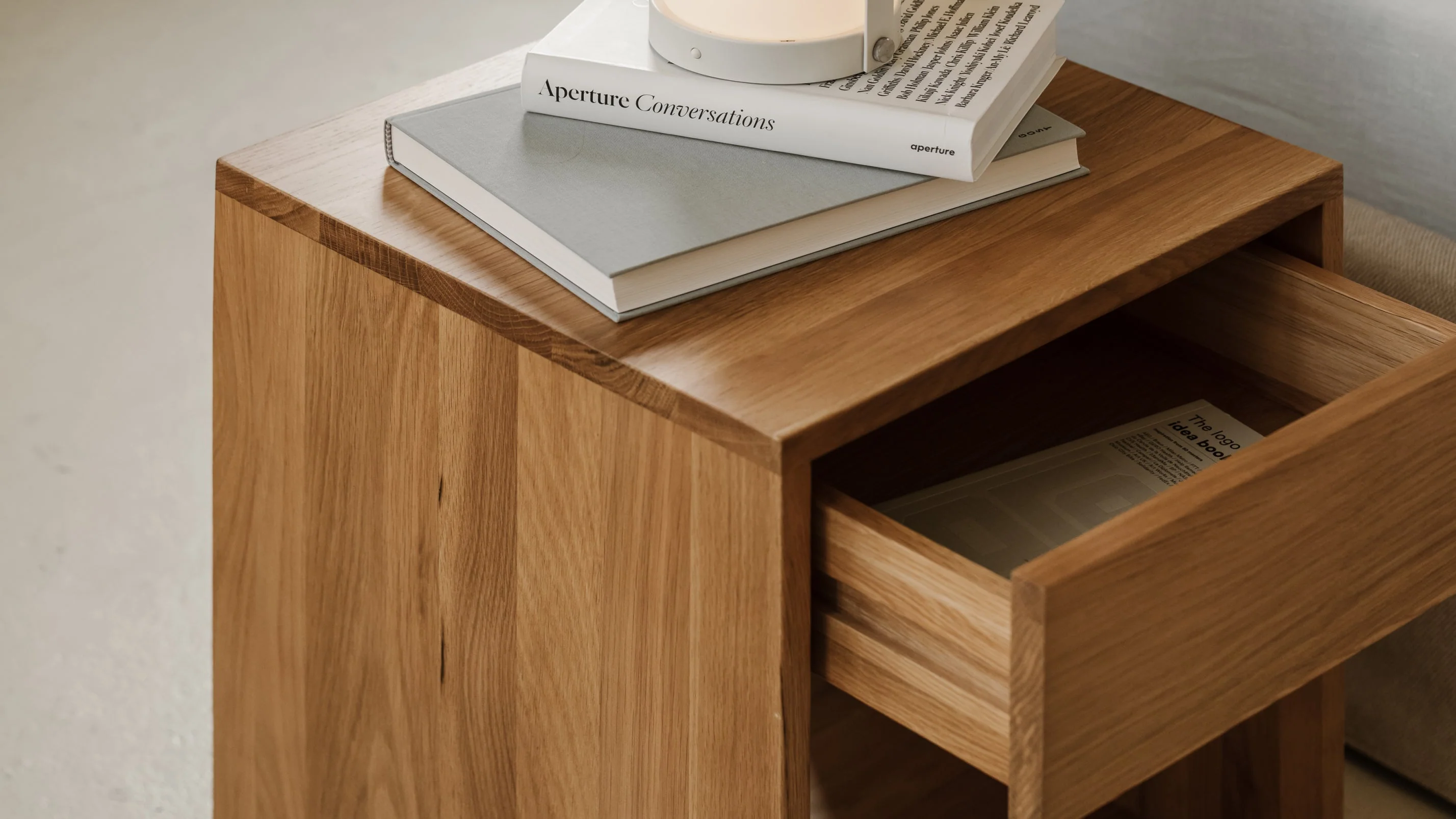 Rest Easy Nightstand With Drawer, Tall, Oak - Image 8