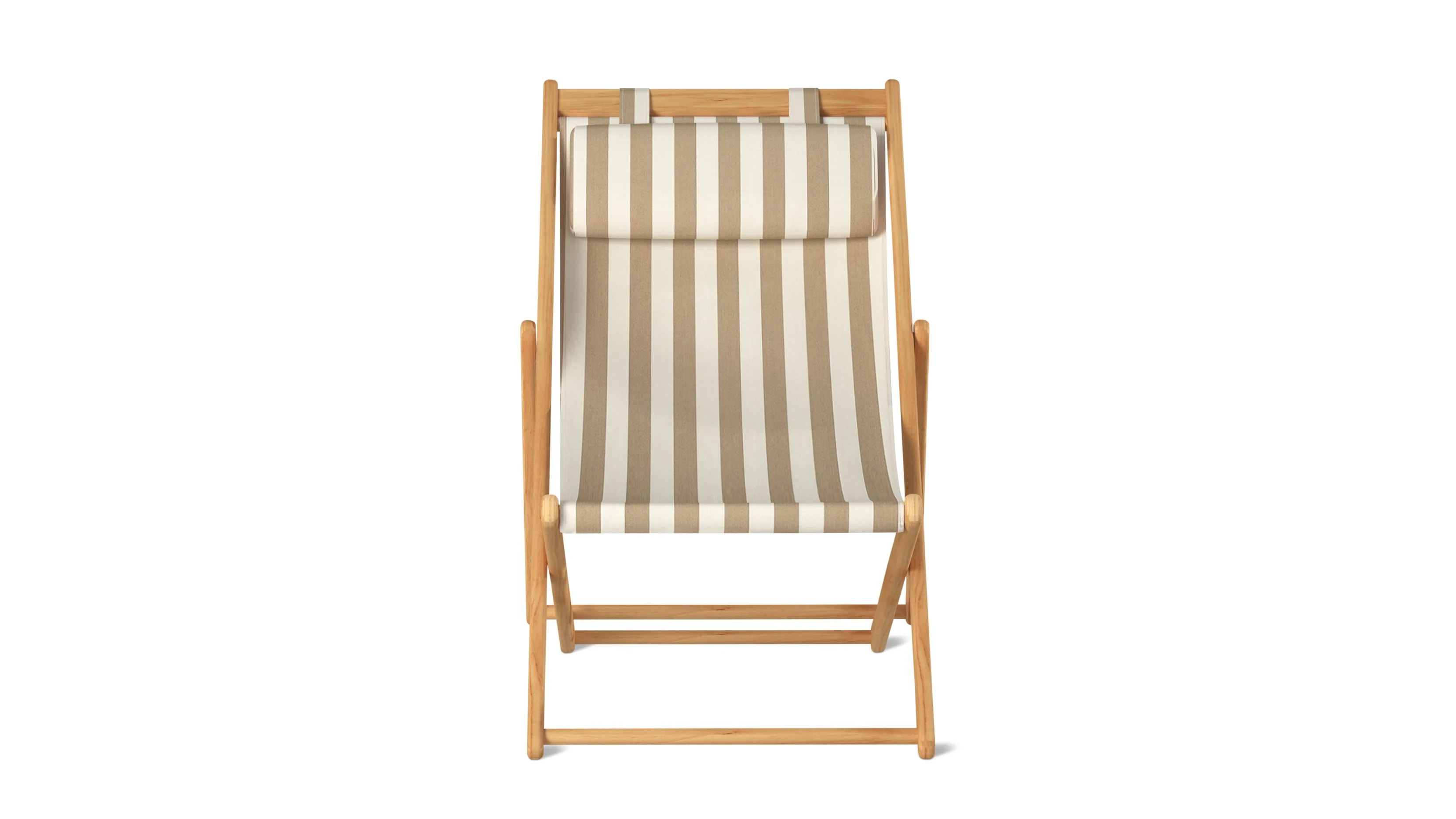 Settle In Outdoor Patio Chair, Large, Tan Stripe - Image 3