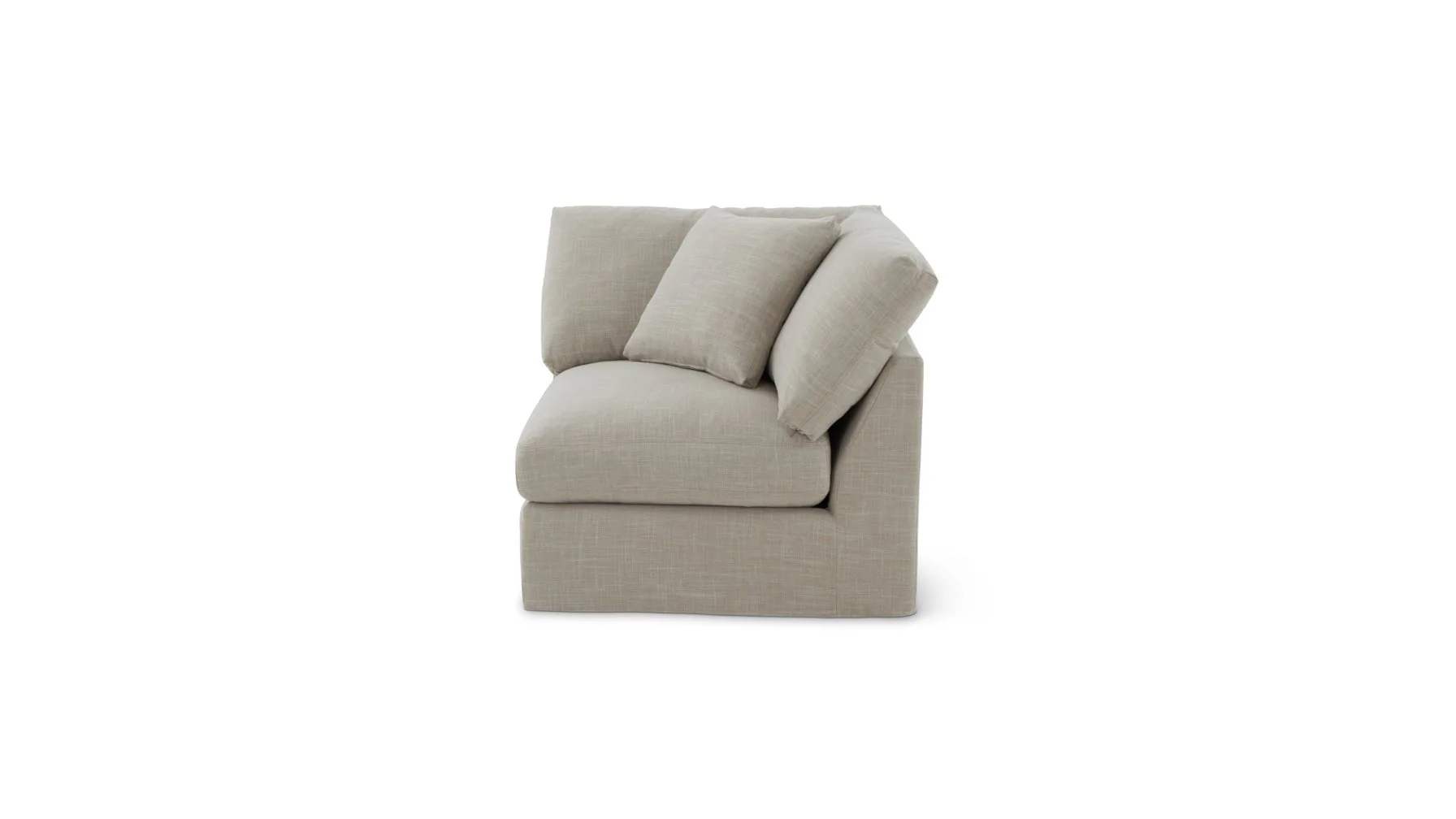 Slipcover - Get Together™ Corner Chair, Standard, Light Pebble (Left Or Right) - Image 3
