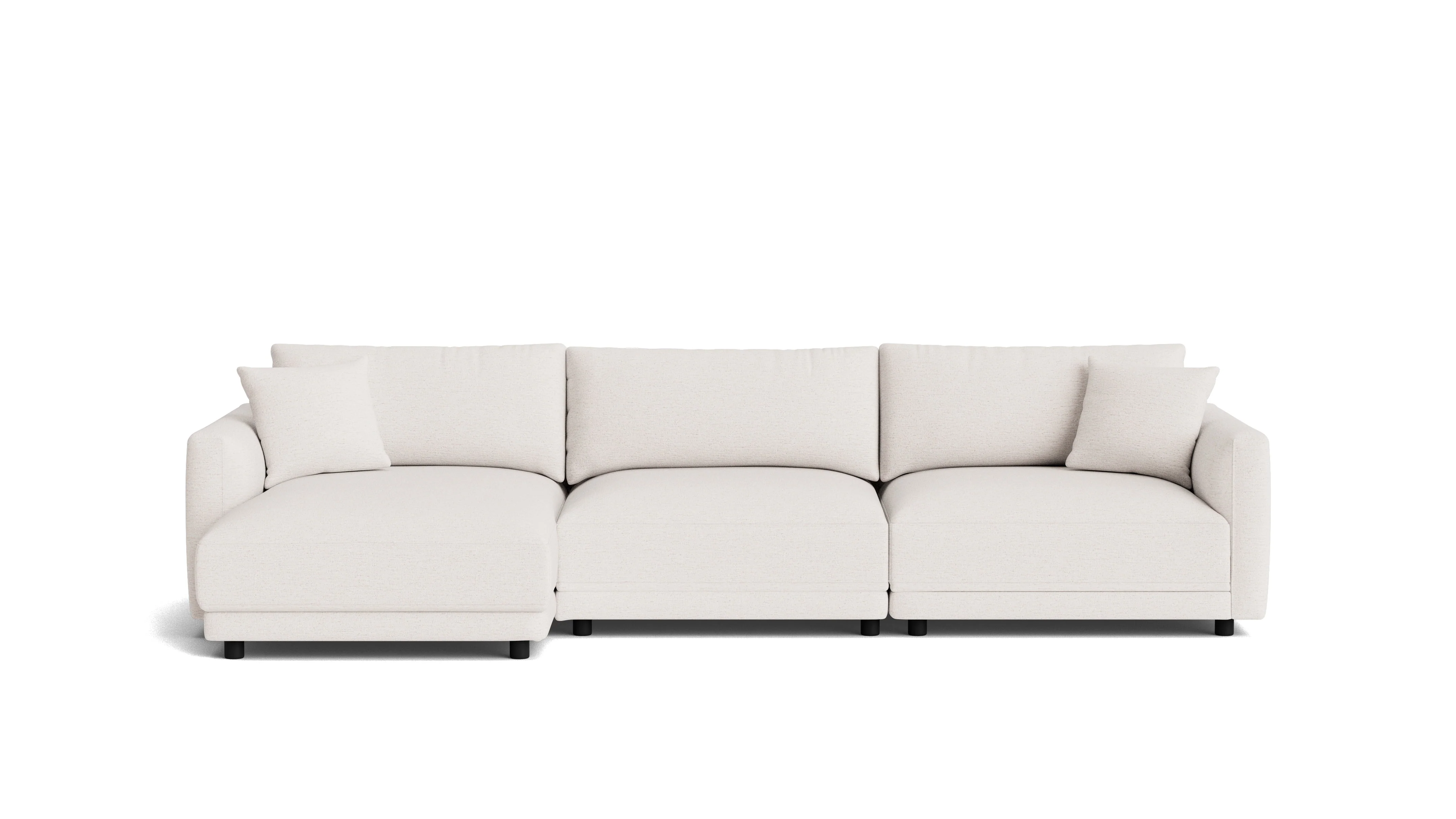 Soft Spot 3-Piece Modular Sectional Left, Nomad Snow - Image 2