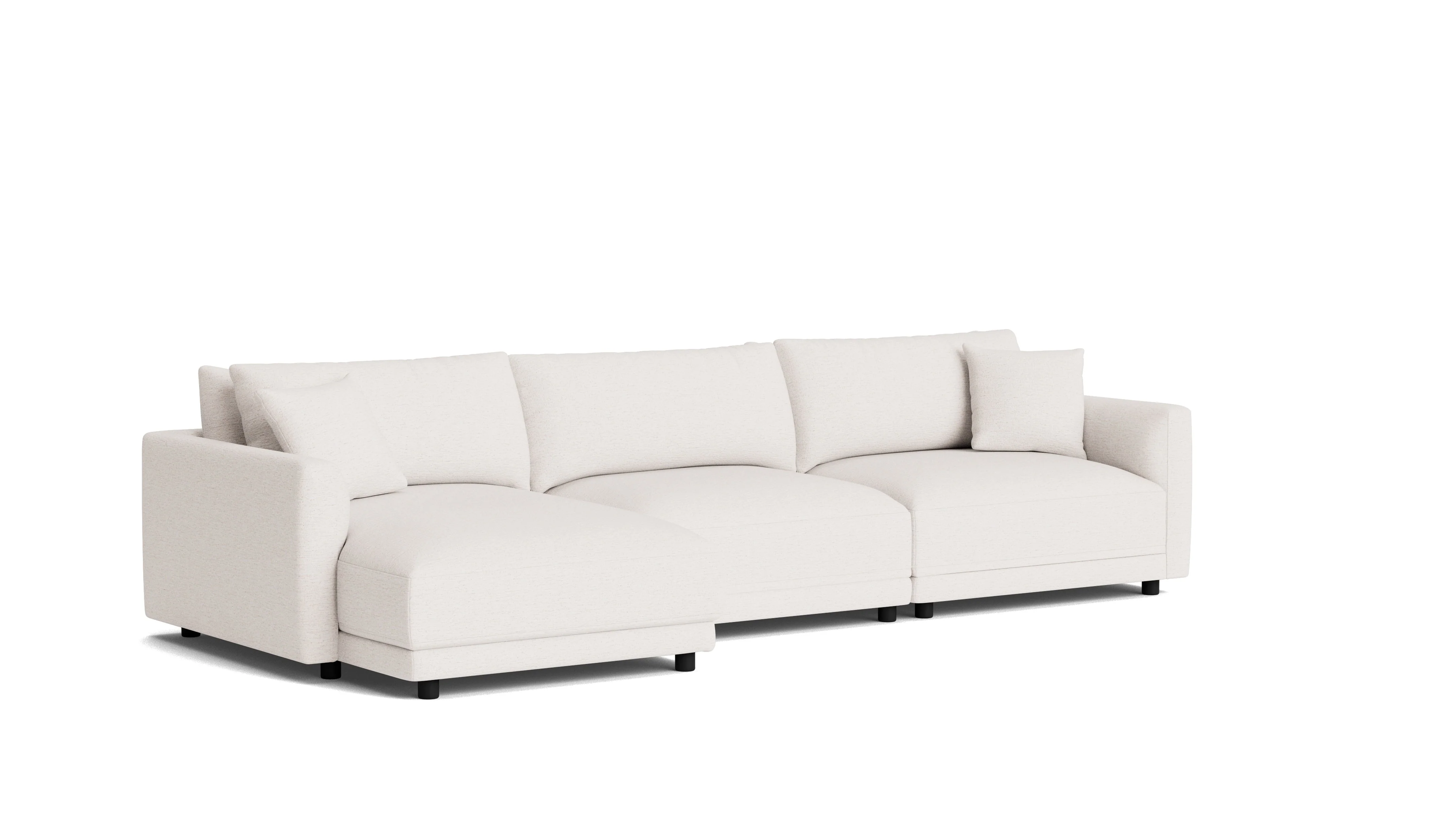 Soft Spot 3-Piece Modular Sectional Left, Nomad Snow - Image 3
