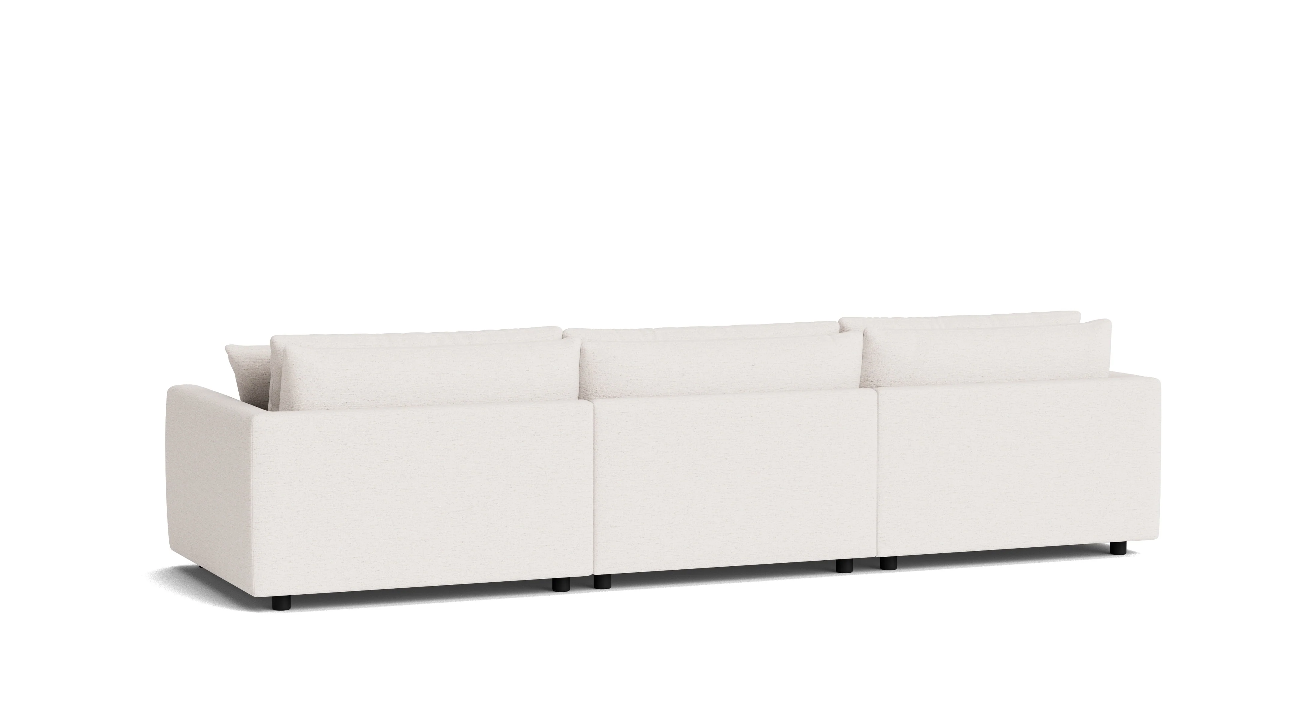 Soft Spot 3-Piece Modular Sectional Left, Nomad Snow - Image 5