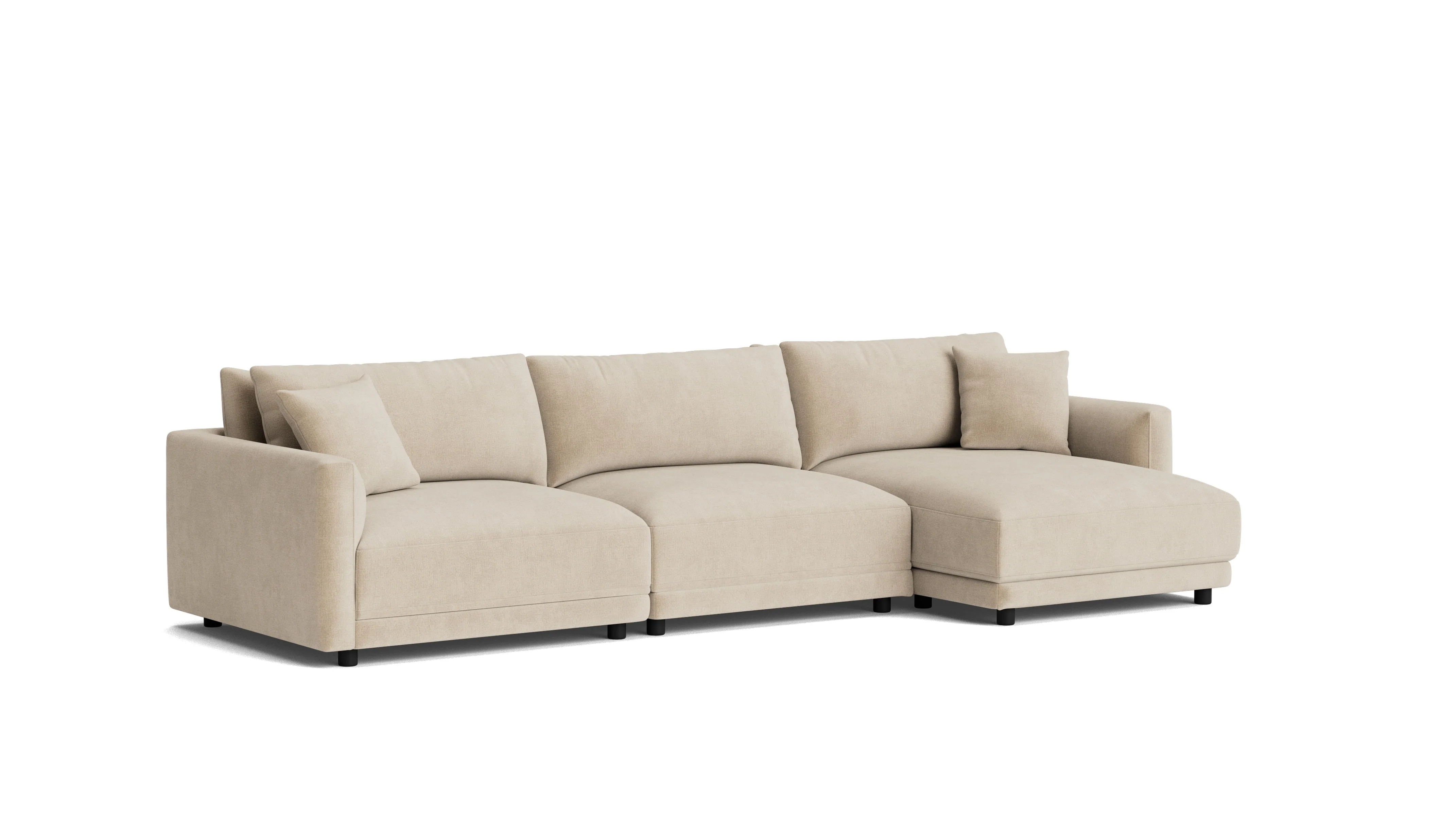 Soft Spot 3-Piece Modular Sectional Right, Cashew - Image 5