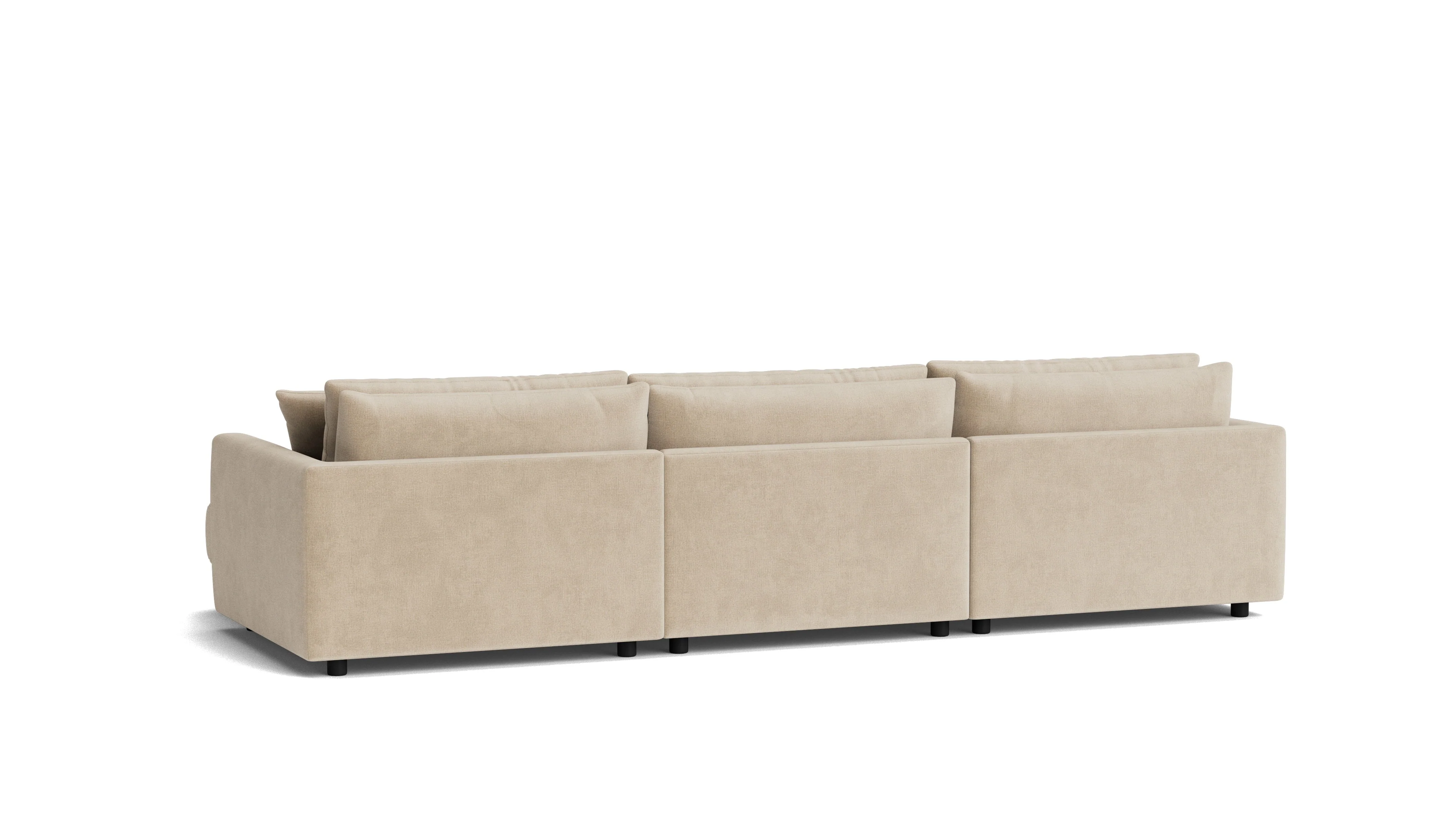Soft Spot 3-Piece Modular Sectional Right, Cashew - Image 7