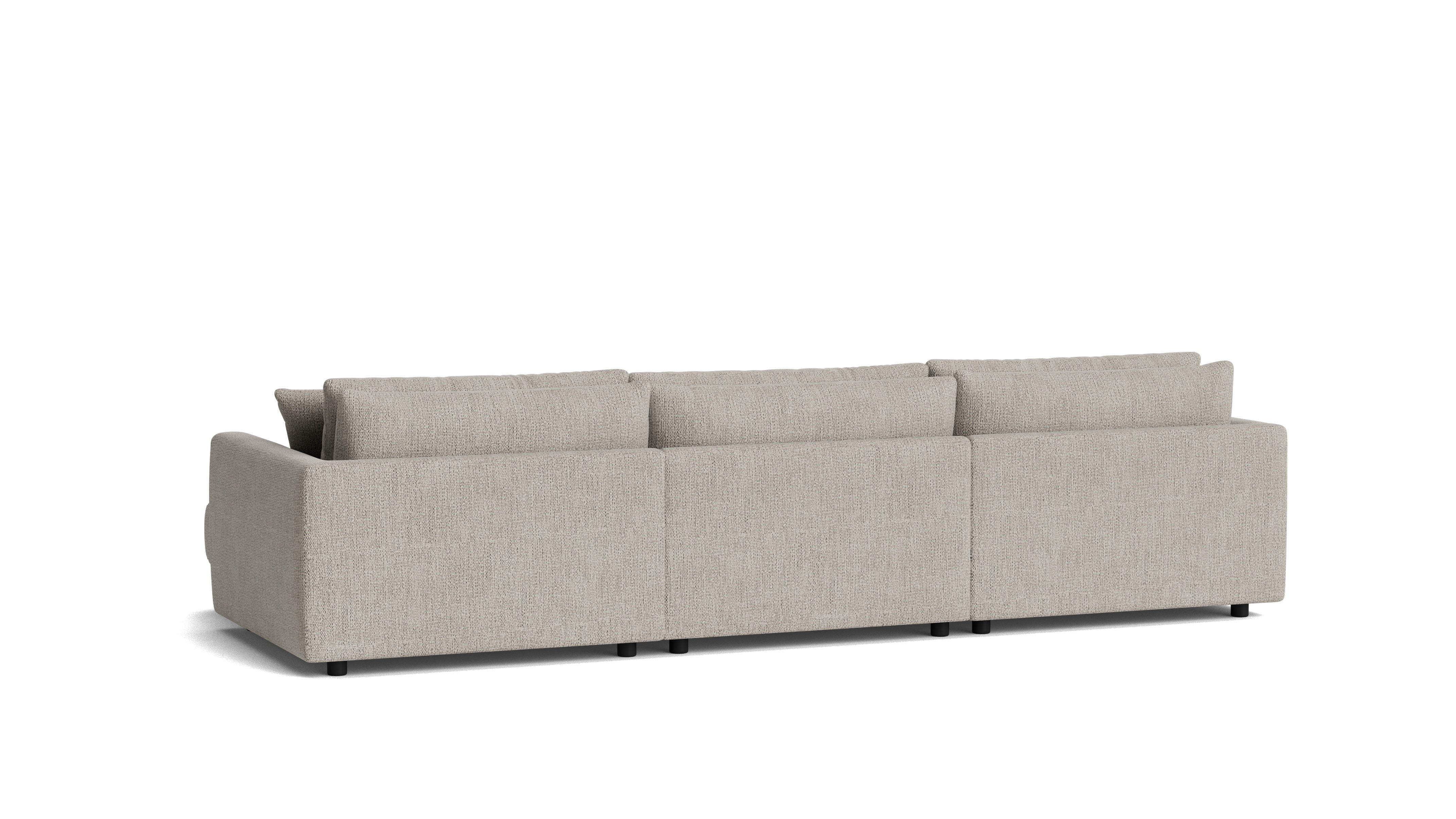 Soft Spot 3-Piece Modular Sectional Right, Oatmeal - Image 5