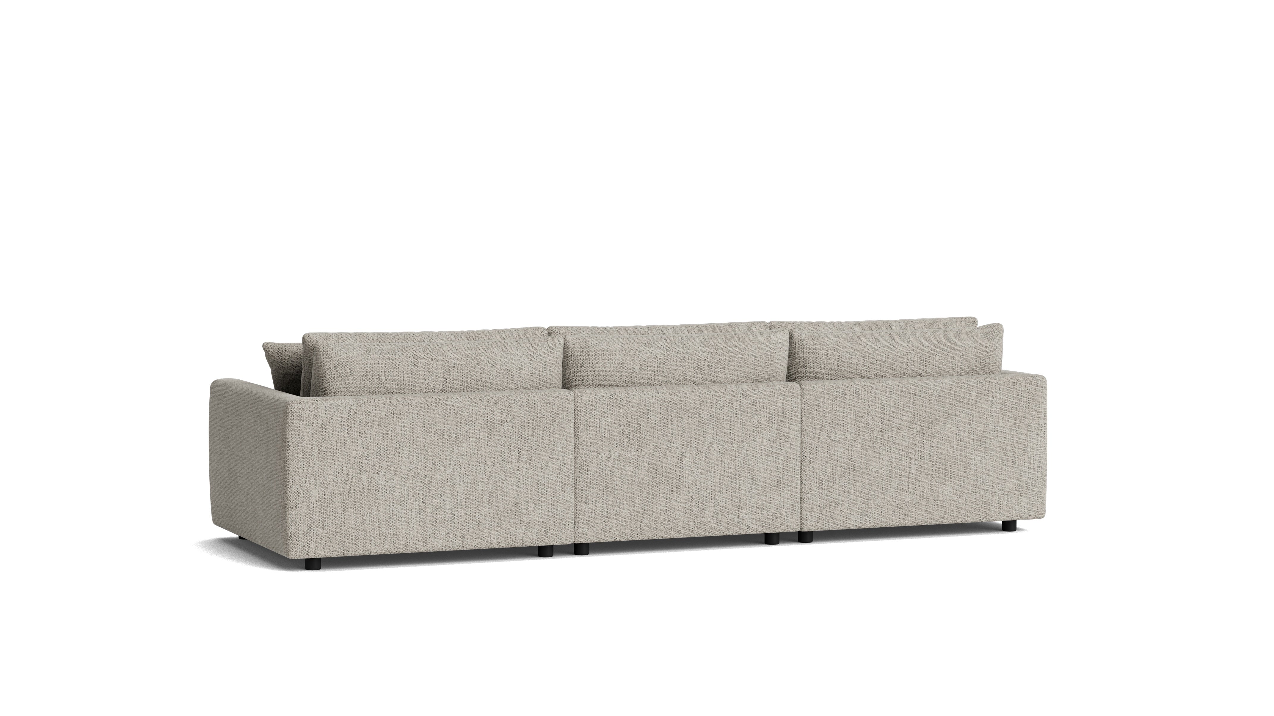 Soft Spot 3-Piece Modular Sofa, Oatmeal - Image 5