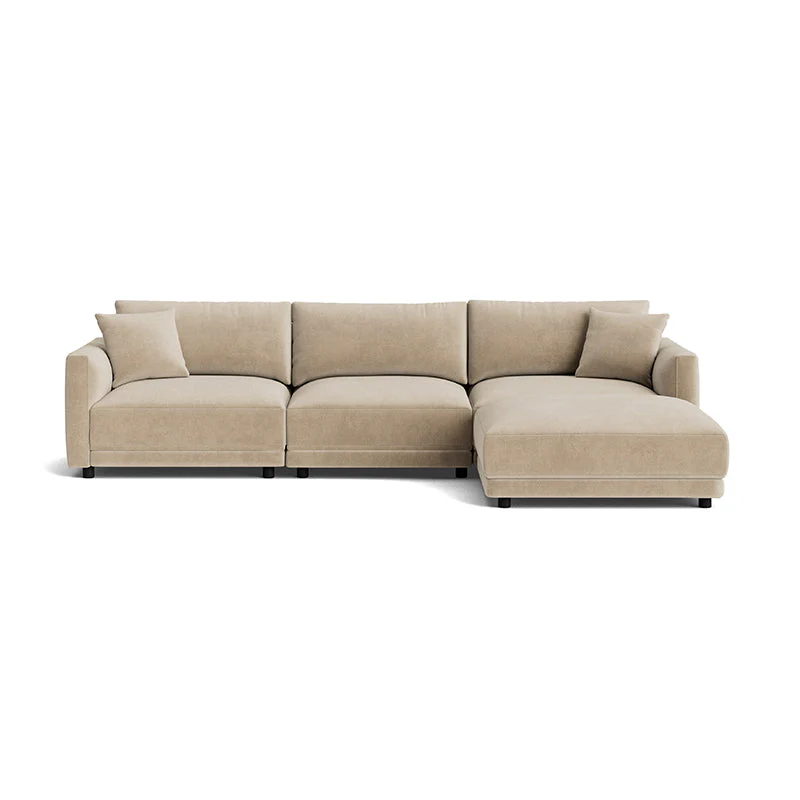 Soft Spot 4-Piece Modular Sectional, Cashew