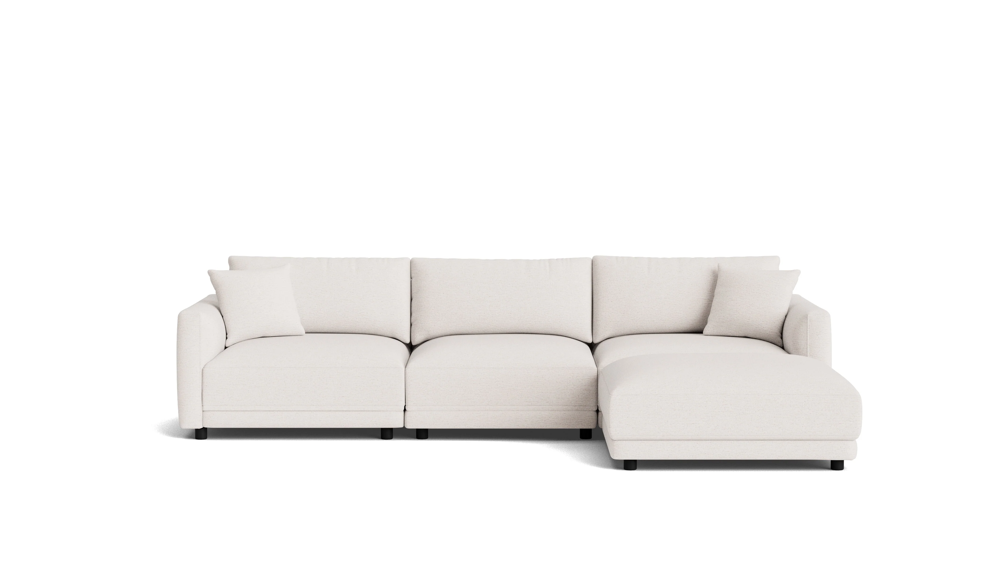 Soft Spot 4-Piece Modular Sectional, Nomad Snow - Image 2