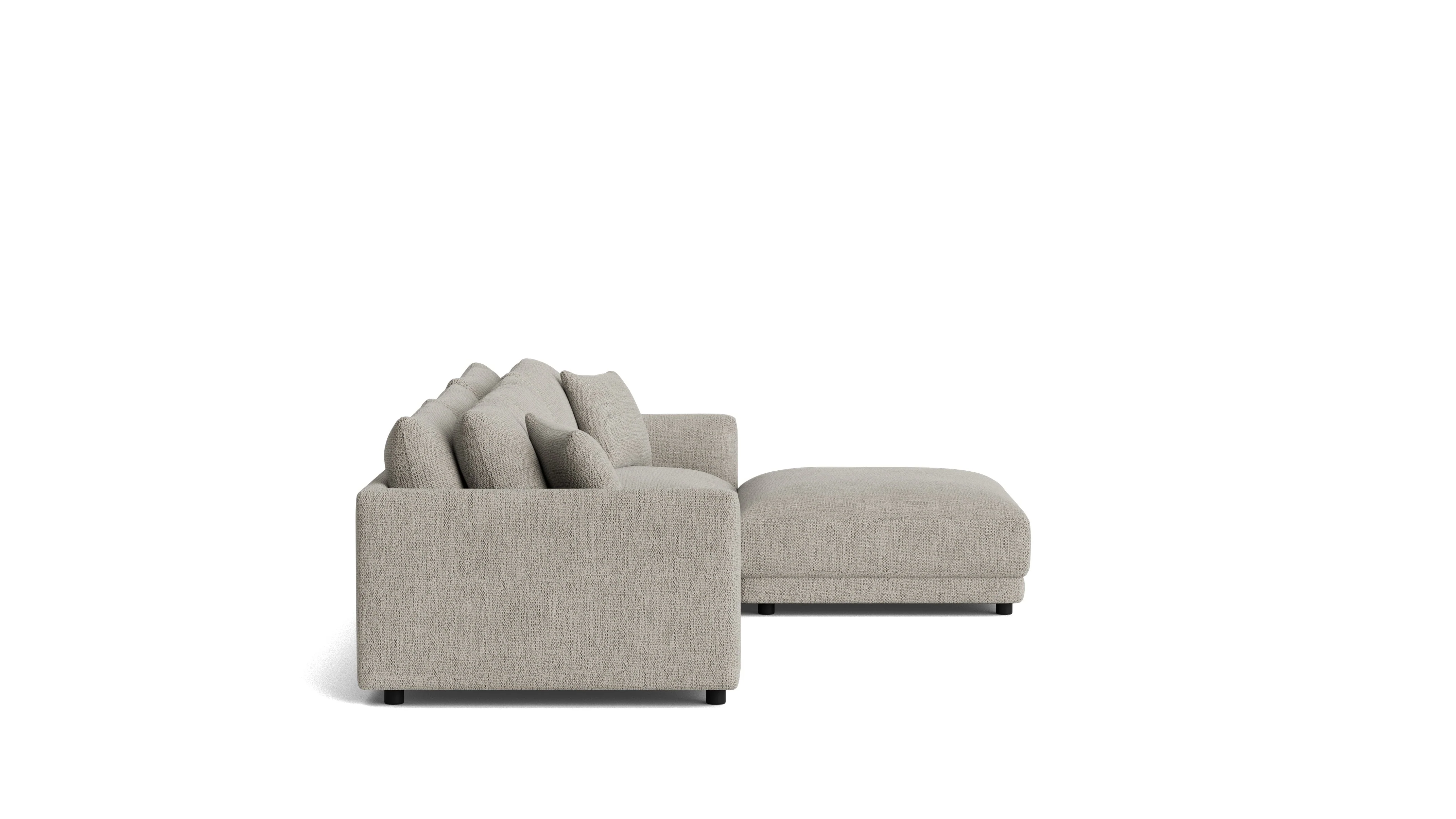 Soft Spot 4-Piece Modular Sectional, Oatmeal - Image 4