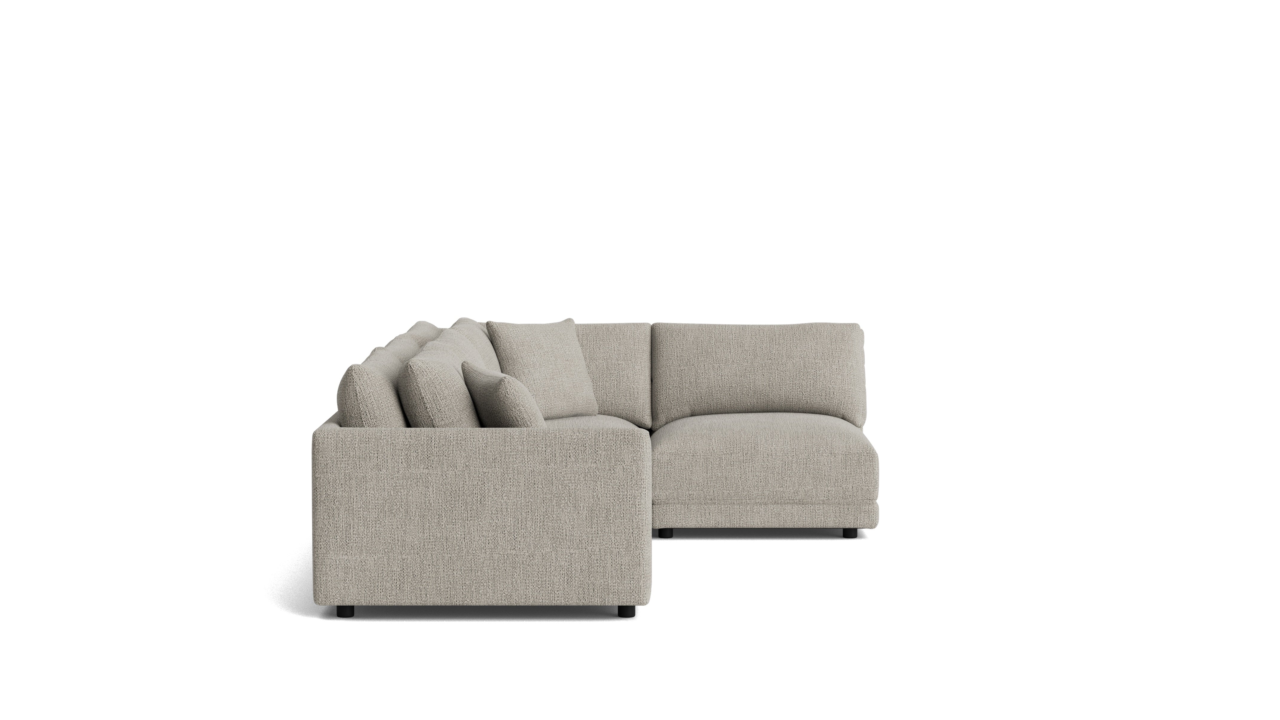 Soft Spot 4-Piece Modular Sectional Right, Oatmeal - Image 4