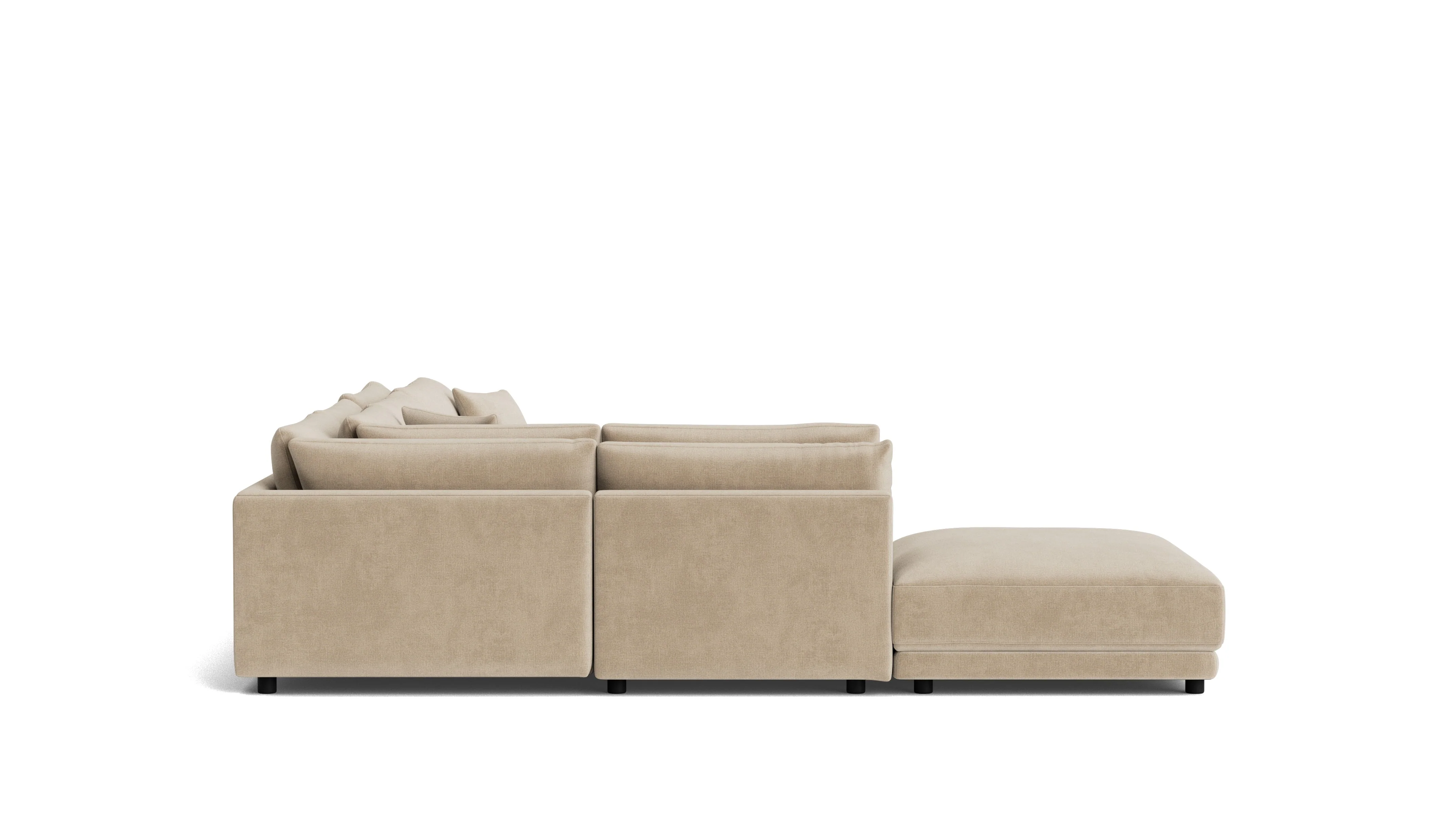 Soft Spot 5-Piece Modular Sectional Left, Cashew - Image 6