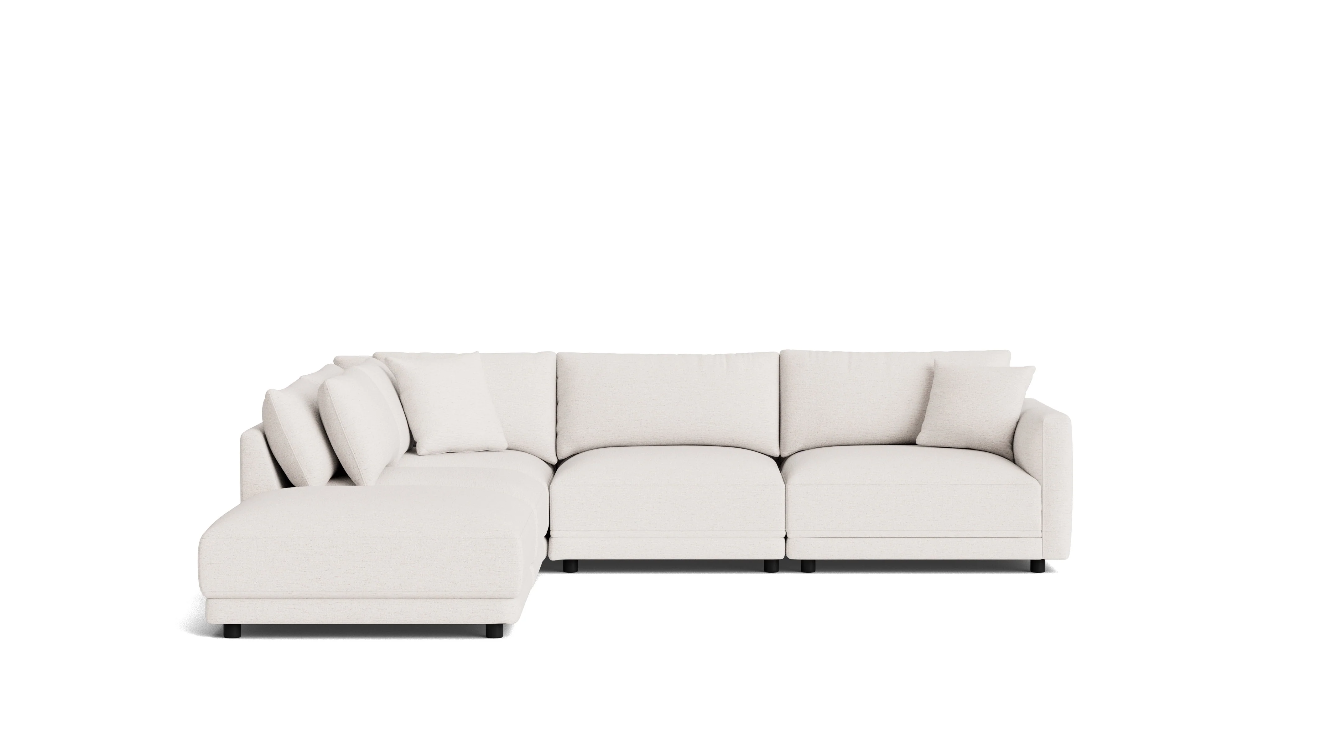 Soft Spot 5-Piece Modular Sectional Left, Nomad Snow - Image 2