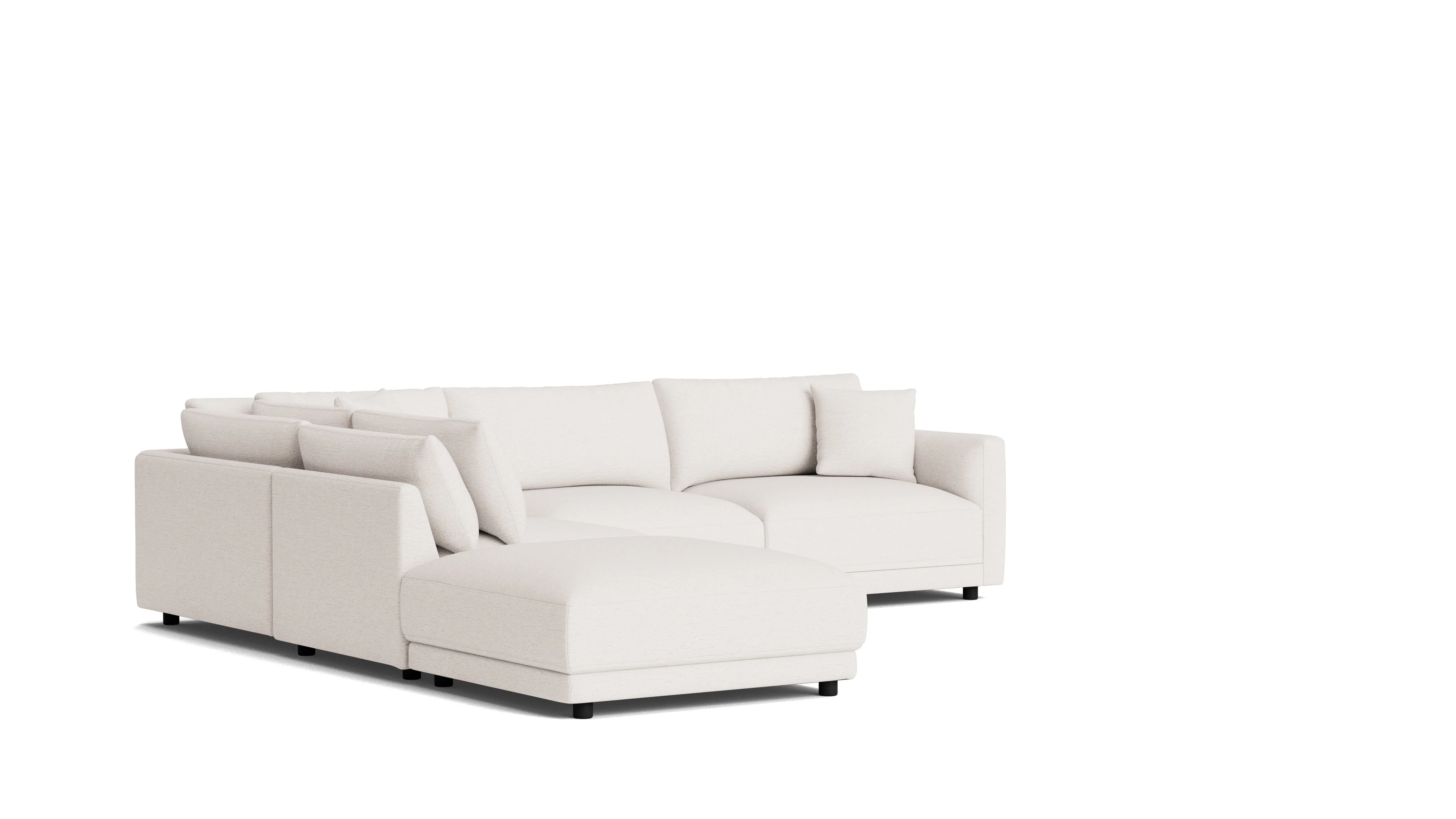 Soft Spot 5-Piece Modular Sectional Left, Nomad Snow - Image 3