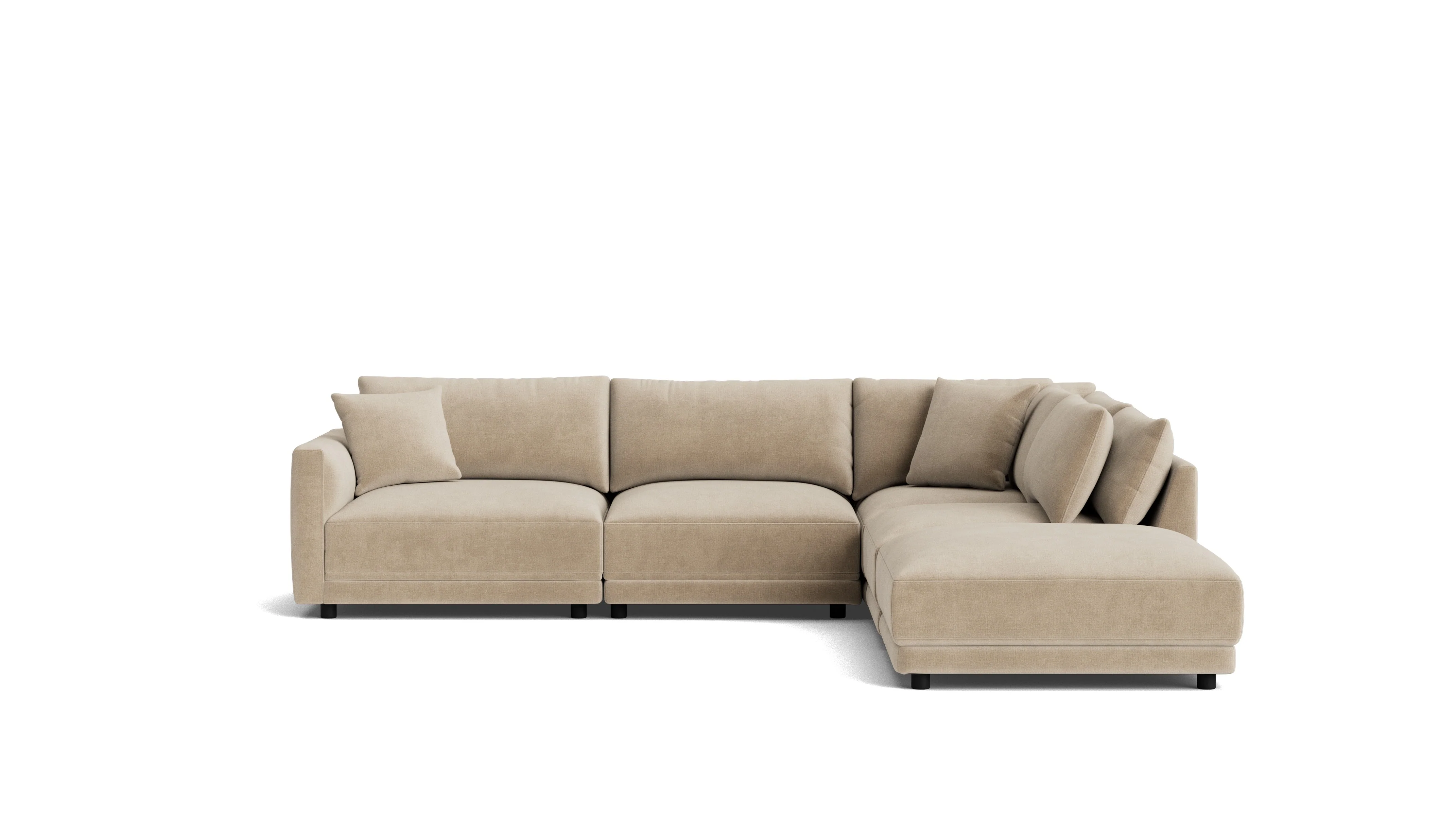 Soft Spot 5-Piece Modular Sectional Right, Cashew - Image 2