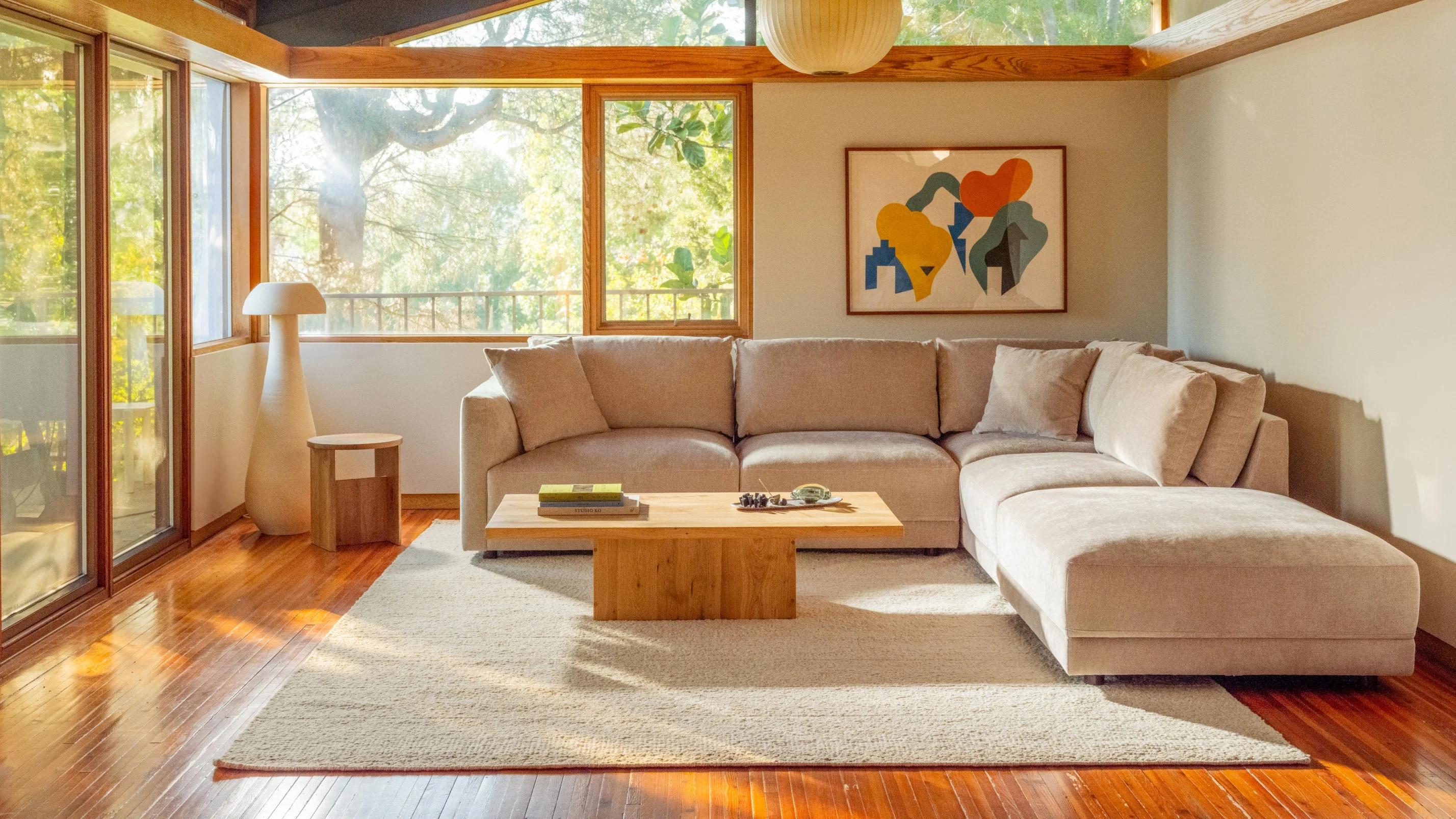 Soft Spot 5-Piece Modular Sectional Right, Cashew - Image 3