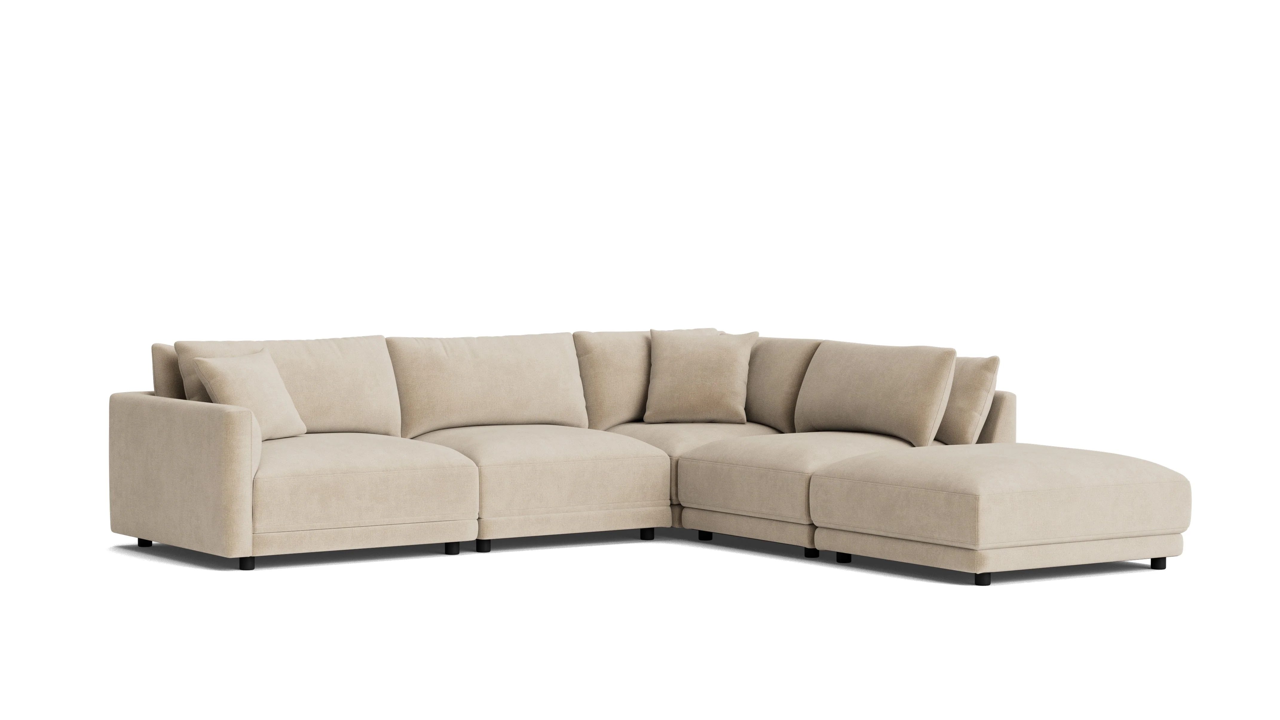 Soft Spot 5-Piece Modular Sectional Right, Cashew - Image 5