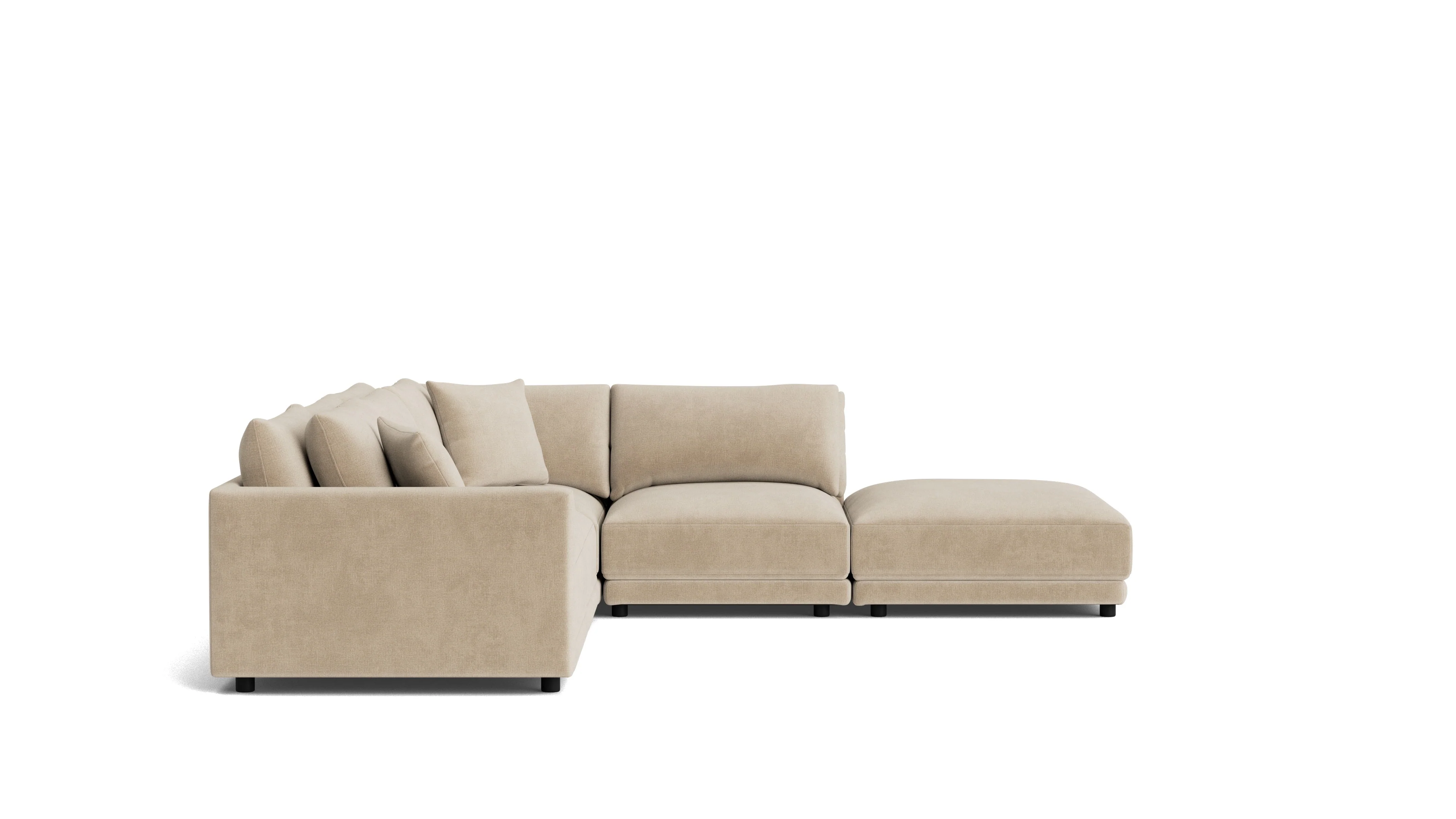 Soft Spot 5-Piece Modular Sectional Right, Cashew - Image 6