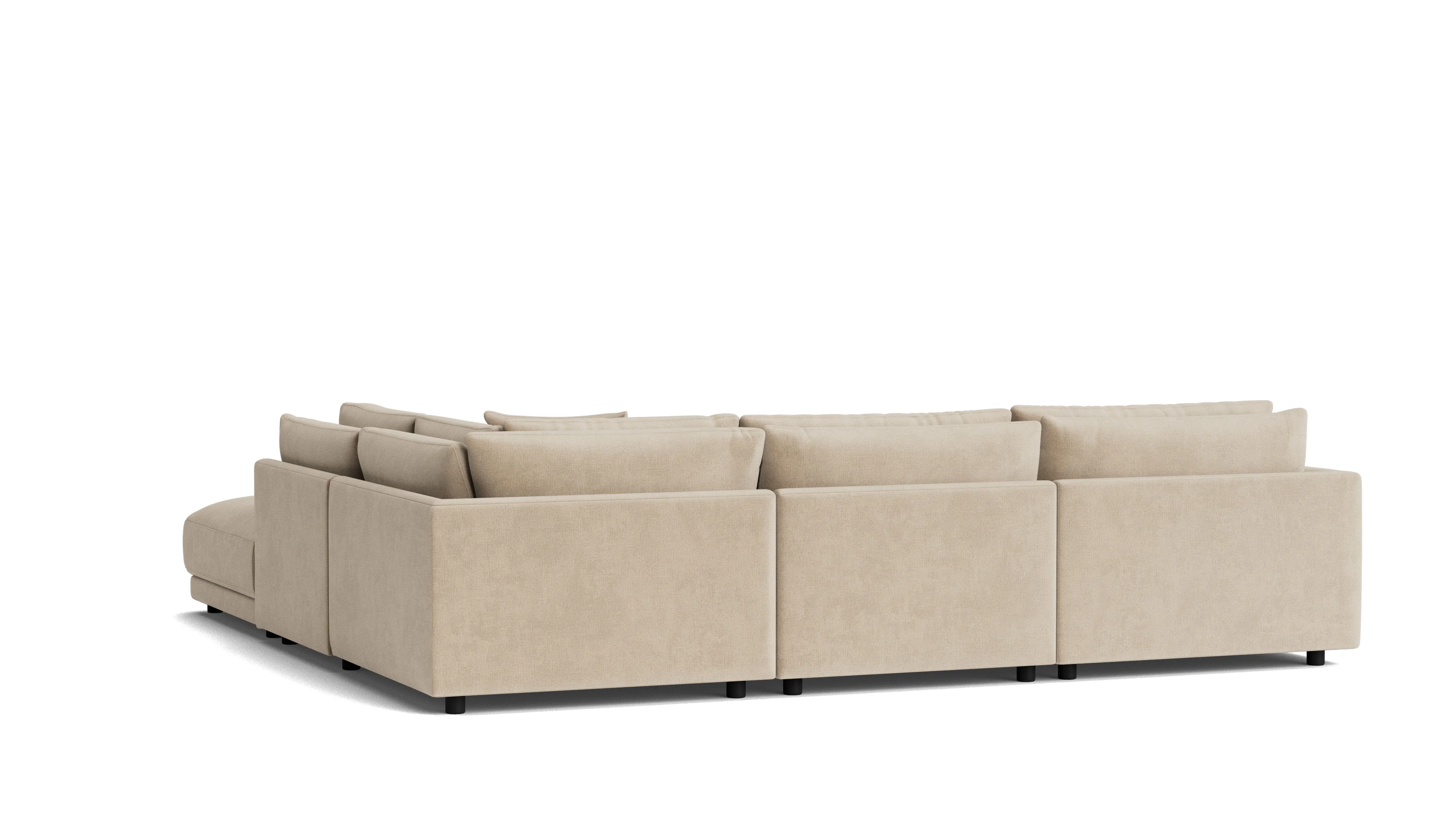 Soft Spot 5-Piece Modular Sectional Right, Cashew - Image 7