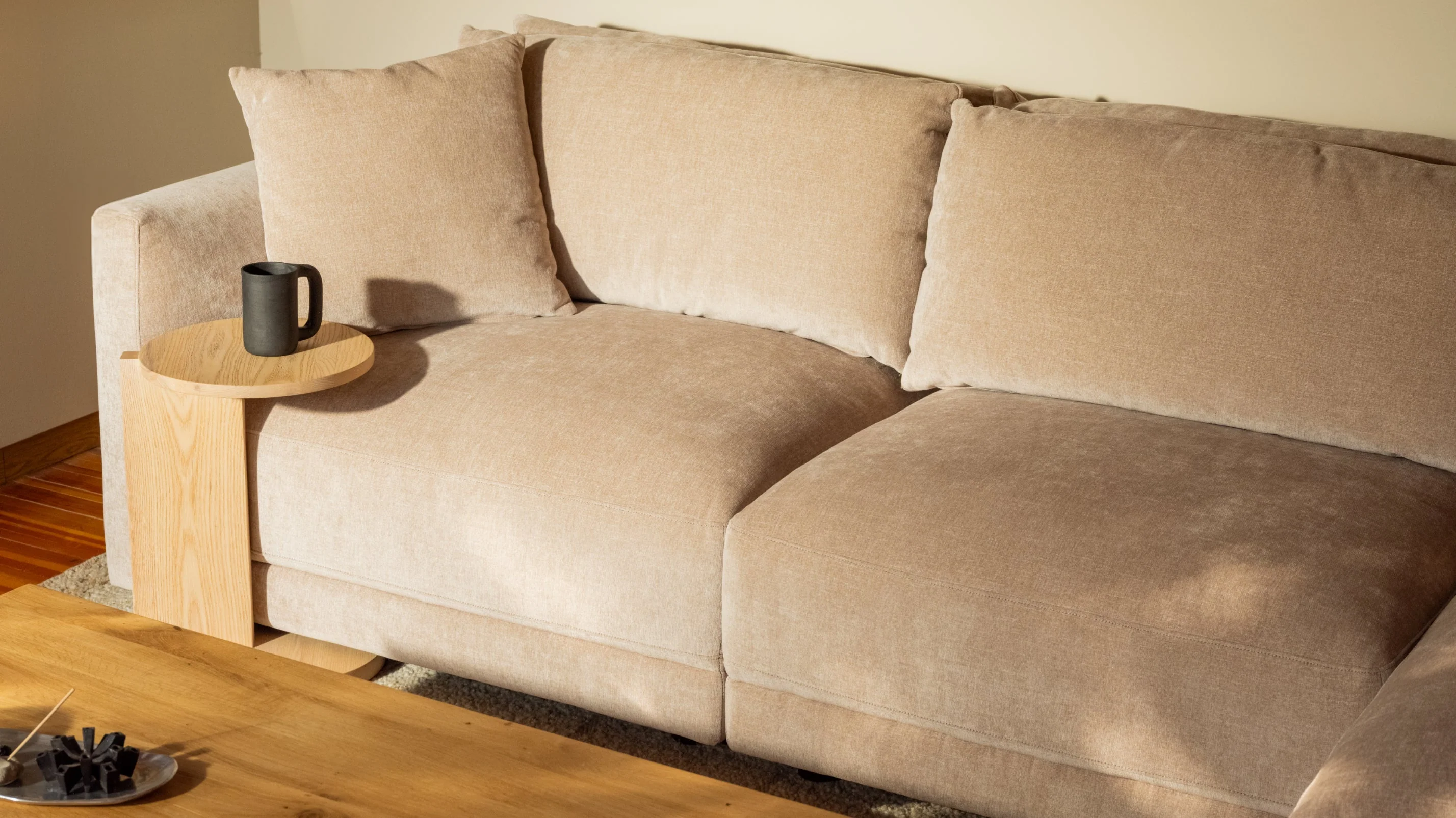 Soft Spot 5-Piece Modular Sectional Right, Cashew - Image 9