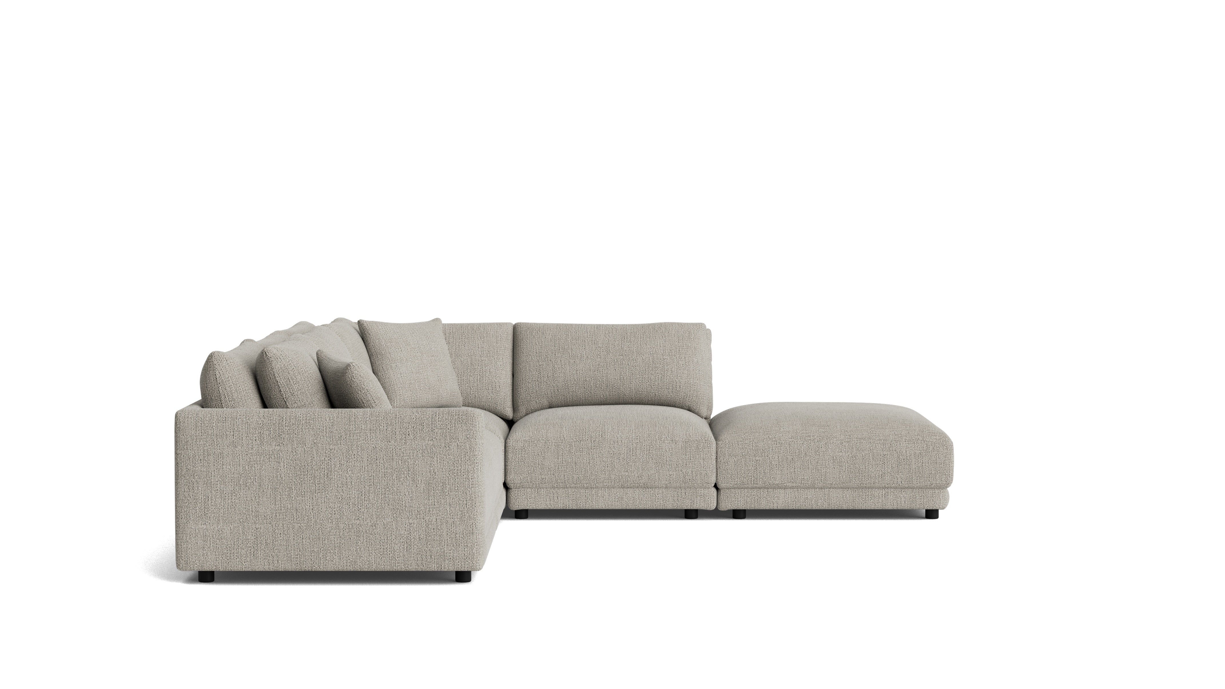 Soft Spot 5-Piece Modular Sectional Right, Oatmeal - Image 4