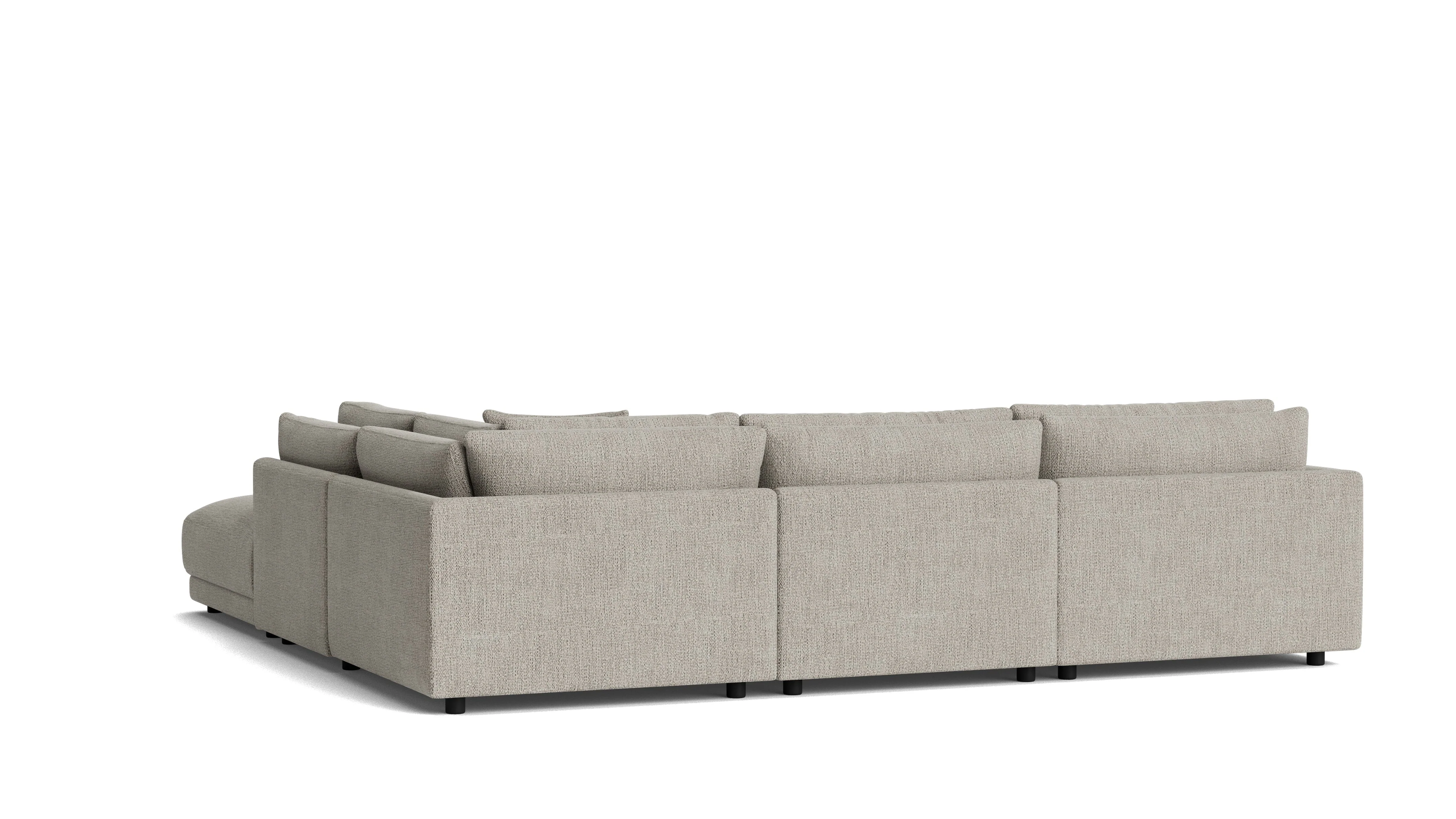 Soft Spot 5-Piece Modular Sectional Right, Oatmeal - Image 5