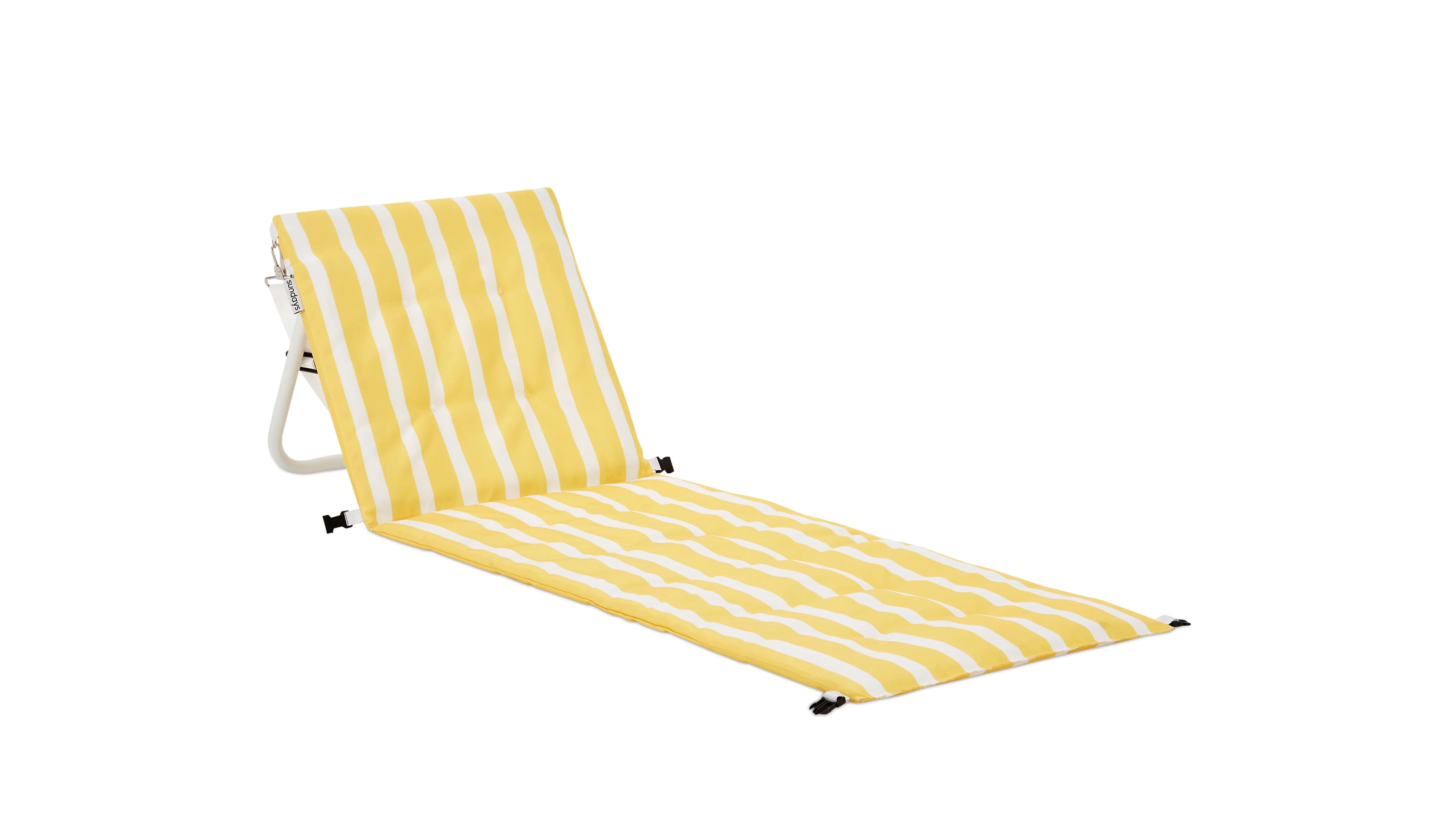 Shore Thing Beach Mat, Lemon Stripe - Image 4