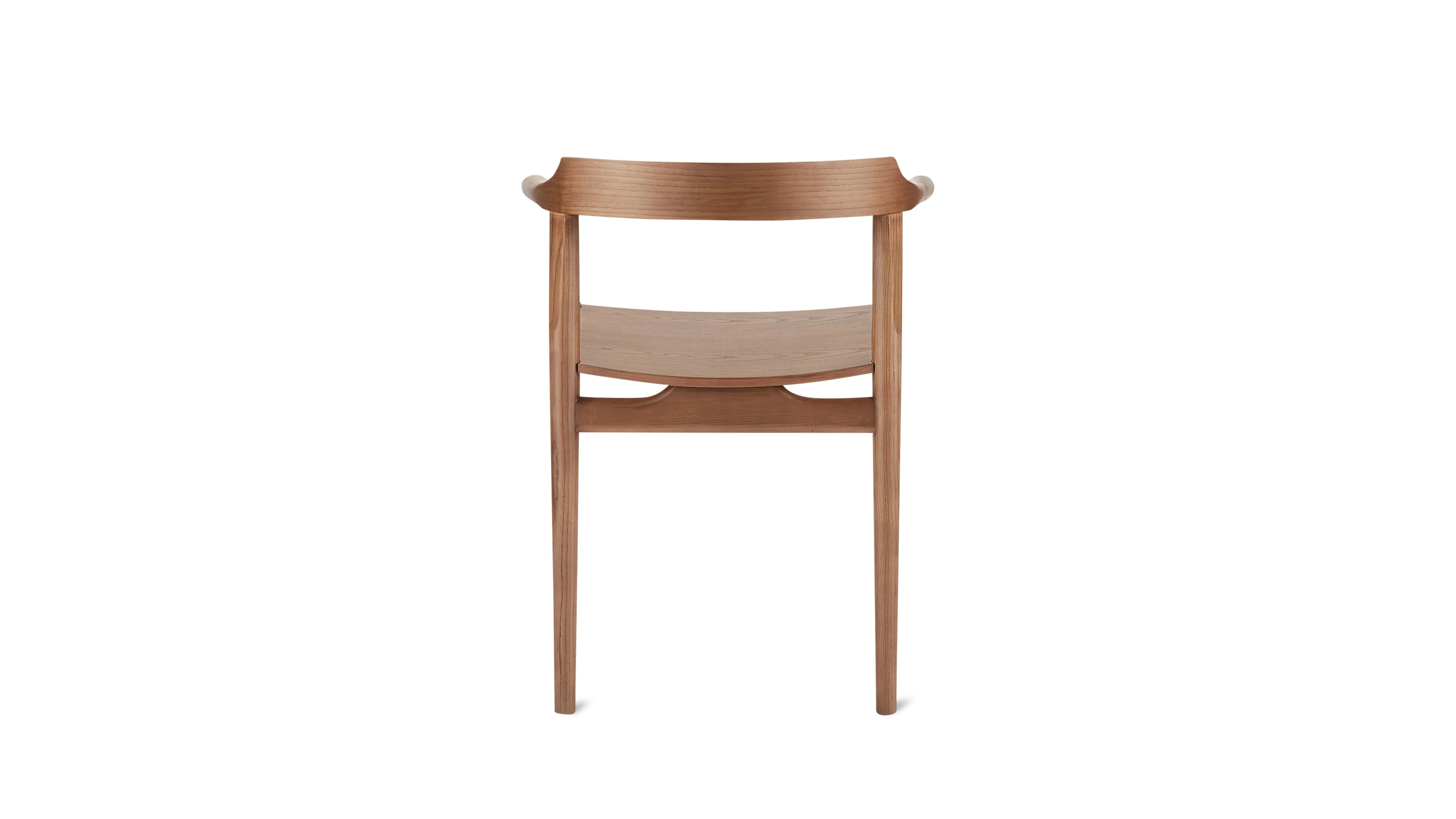 Tuck In Dining Chair, Wood Seat, Stained Walnut - Image 8