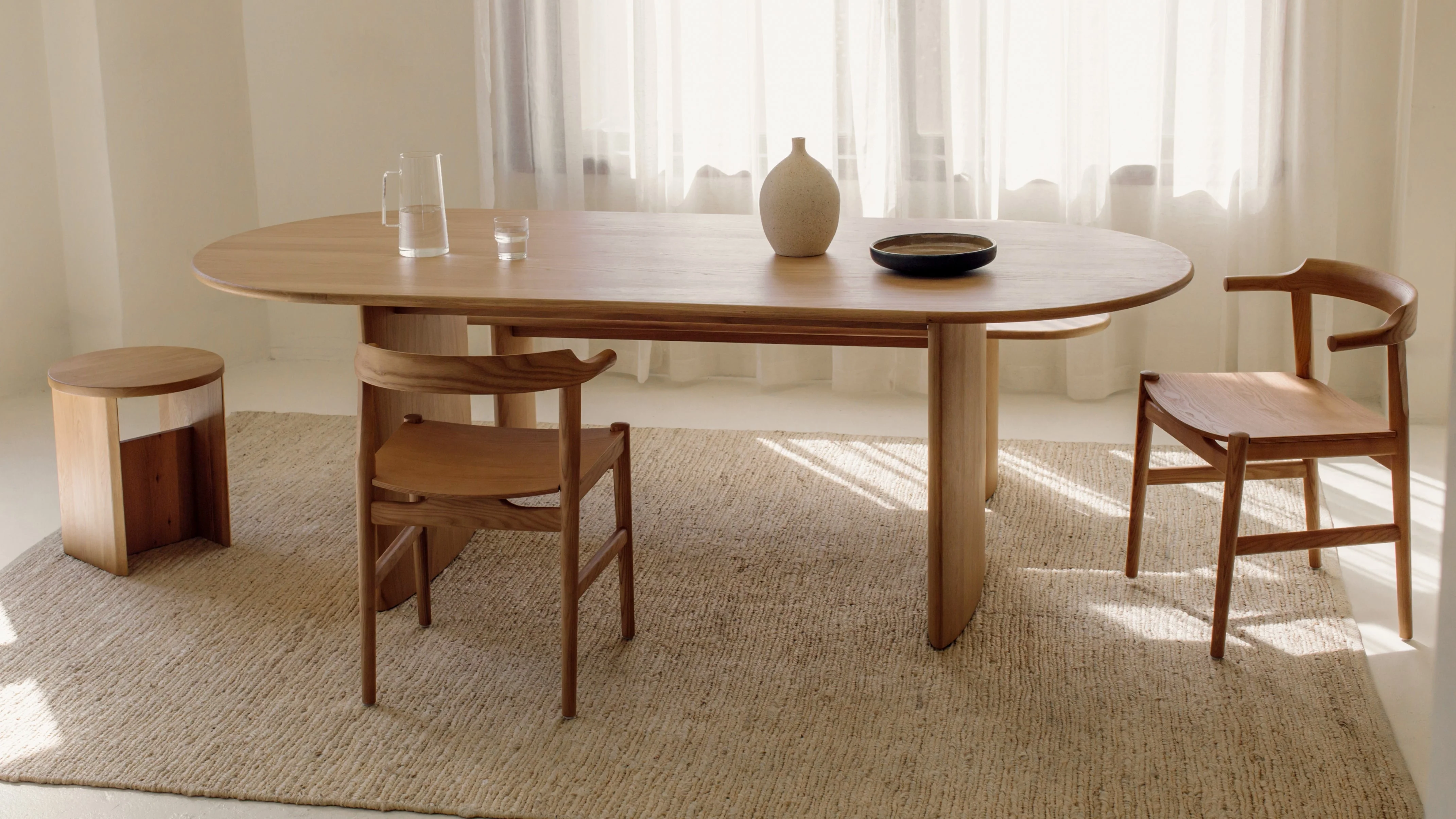 Union Dining Table, Seats 6-8, White Oak - Image 3