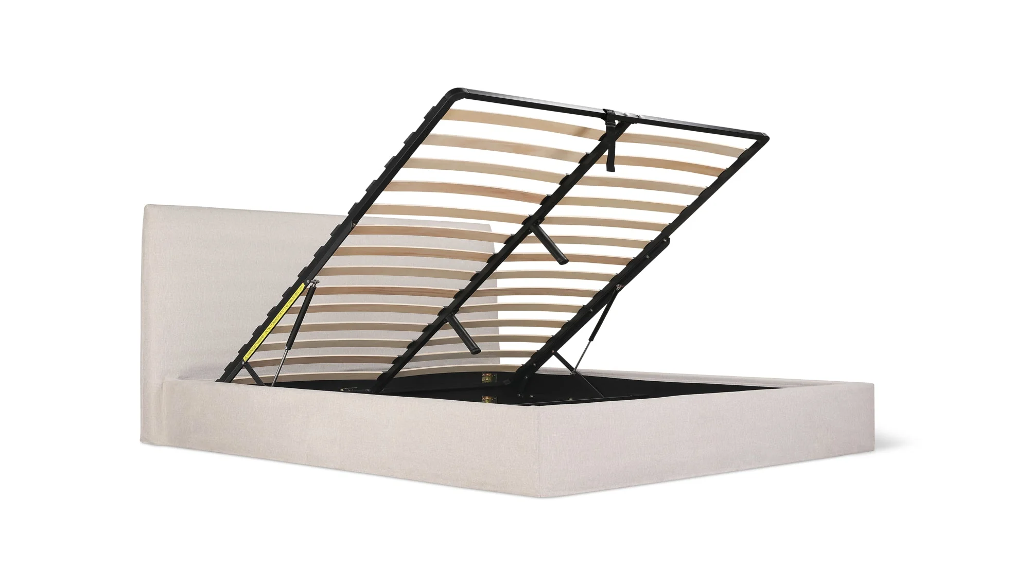 Wave Storage Bed, King, Latte - Image 9
